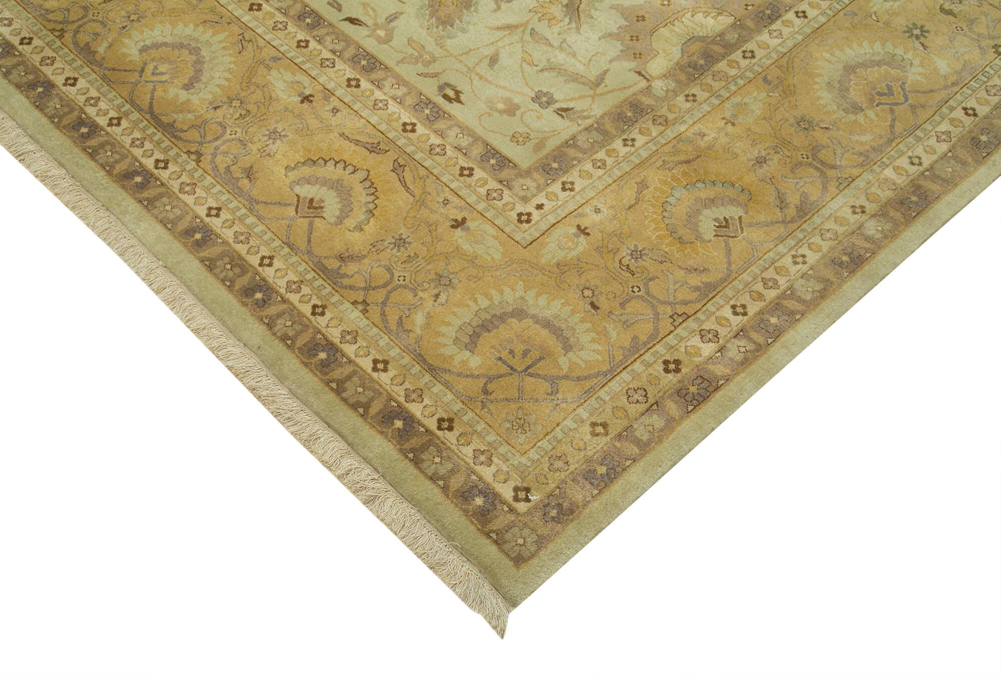 9 x 12 Beige Oushak Rug - 4087