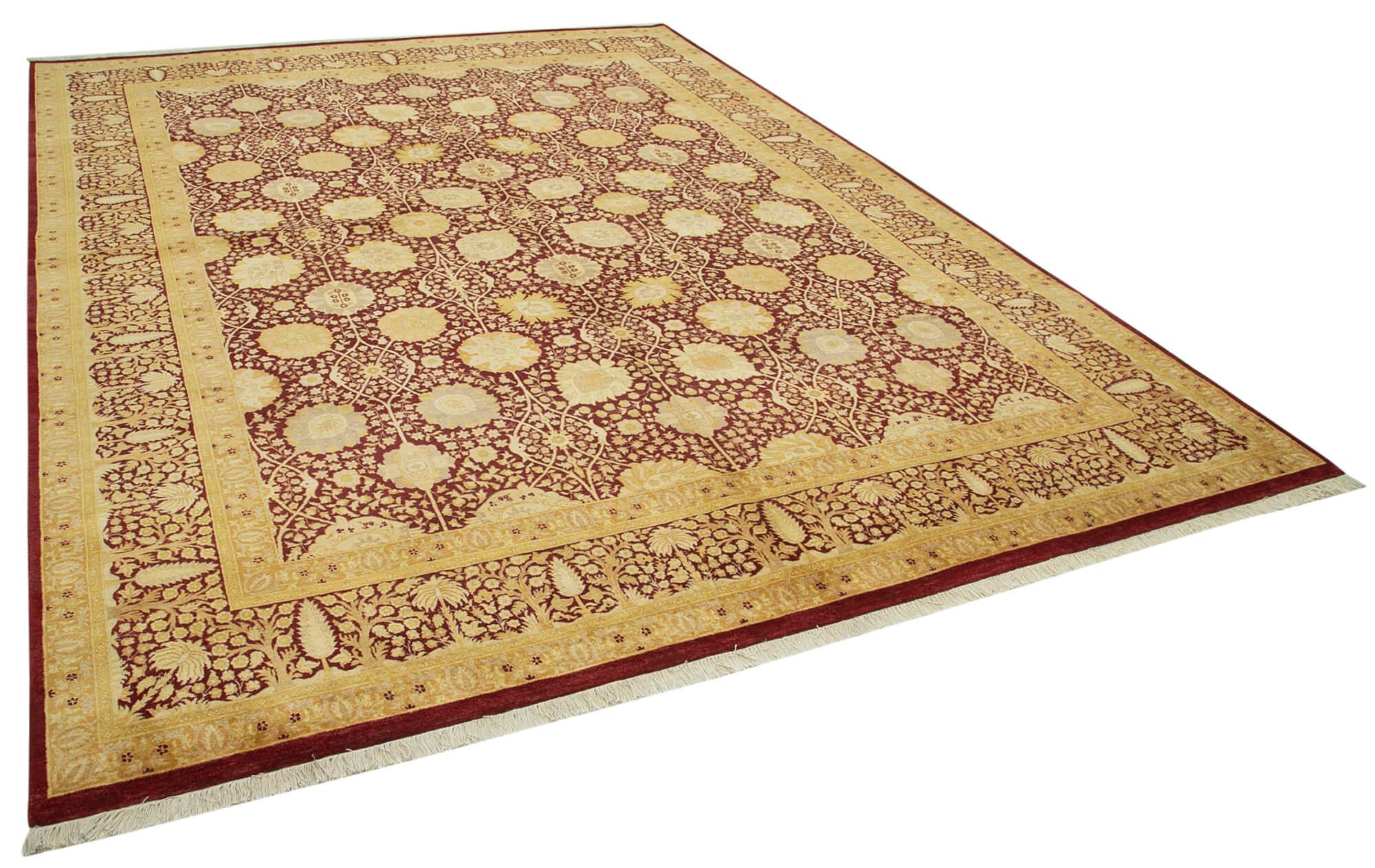 9 x 12 Yellow Oushak Rug - 4088