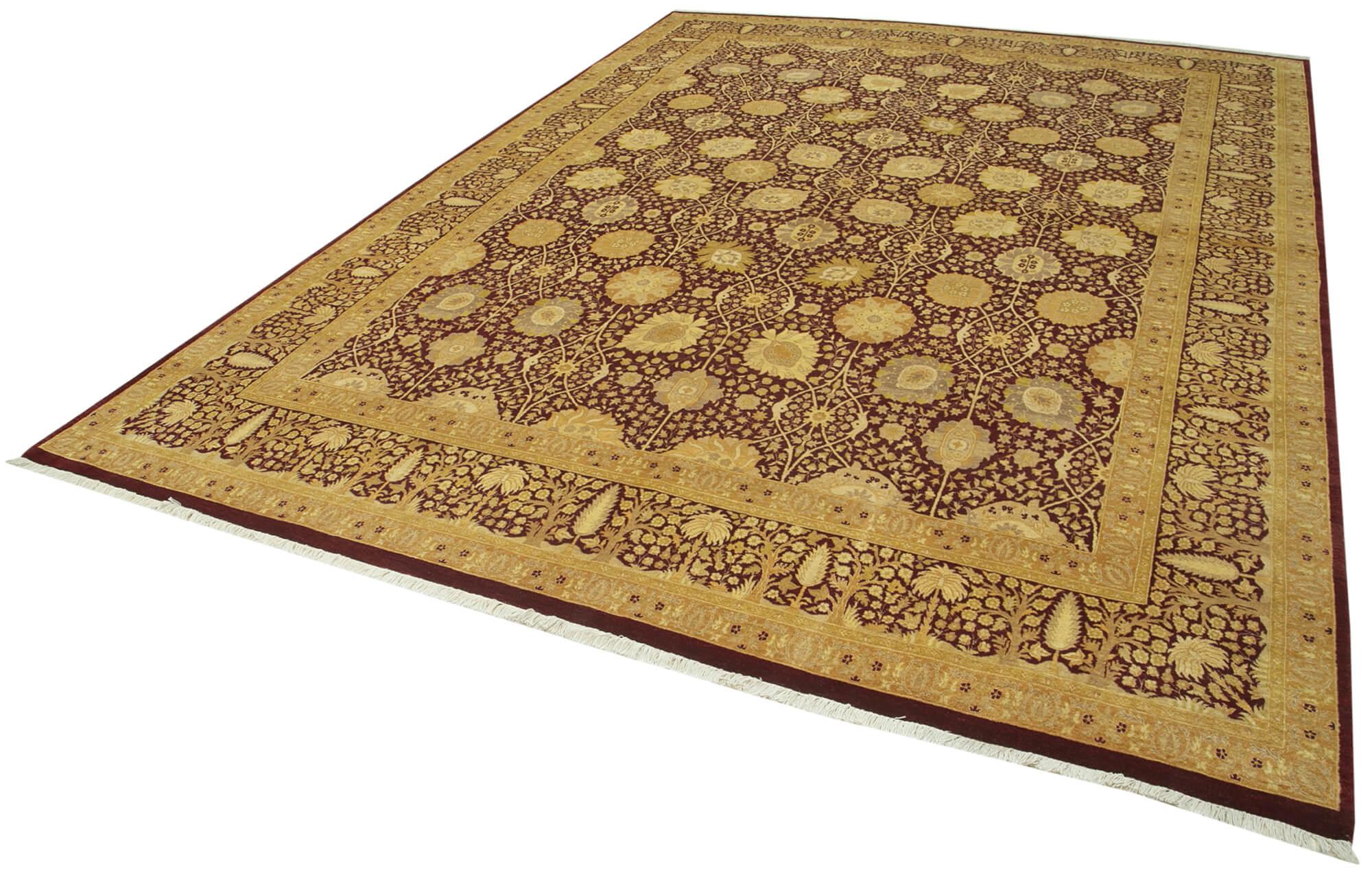 9 x 12 Yellow Oushak Rug - 4088