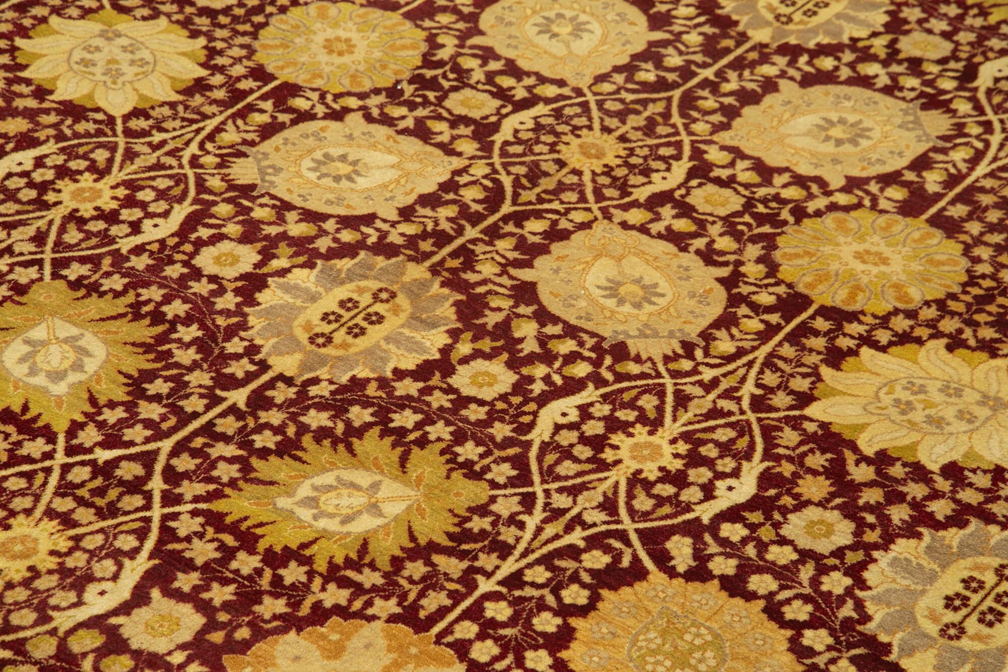 9 x 12 Yellow Oushak Rug - 4088