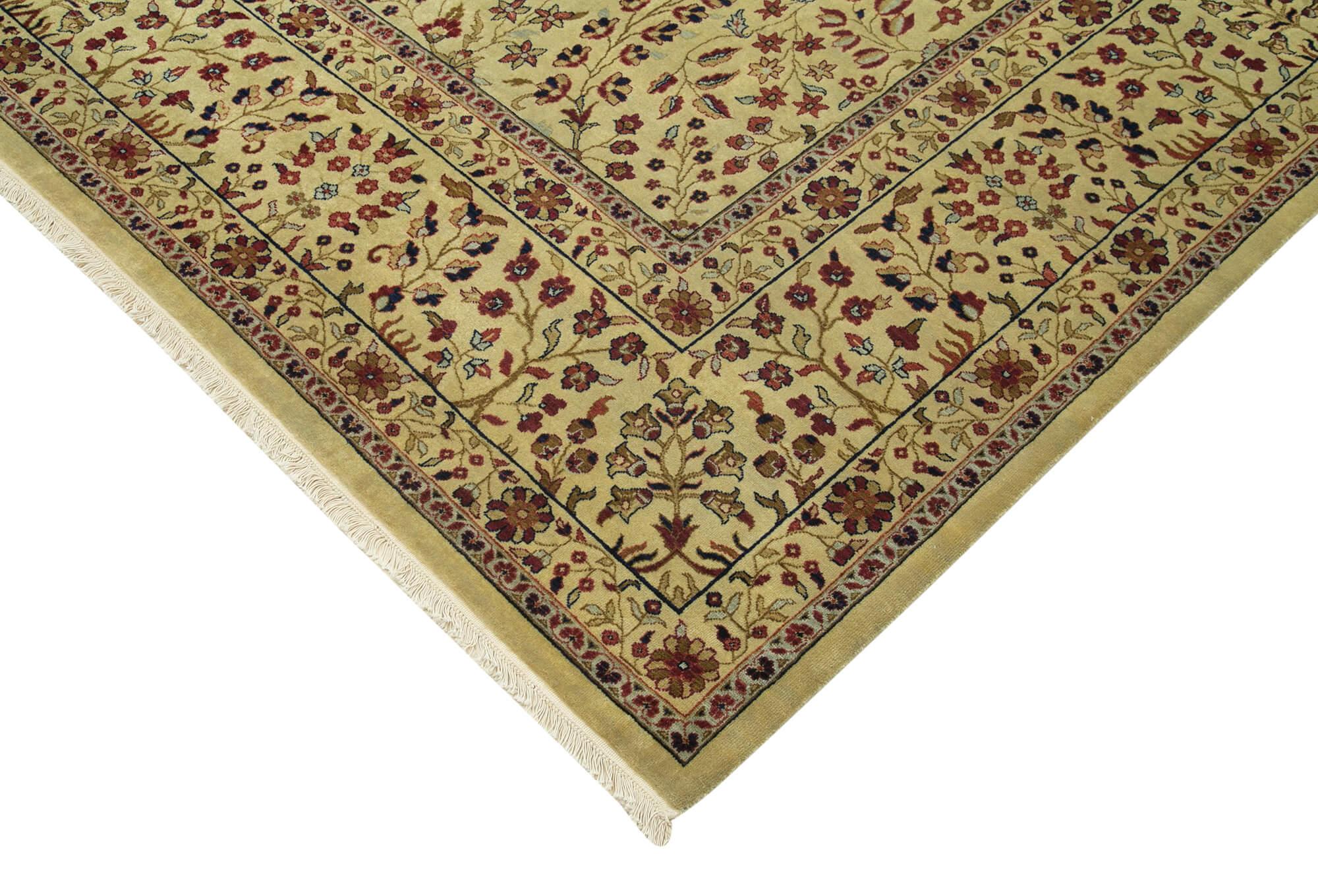 9 x 12 Beige Oushak Rug - 4090