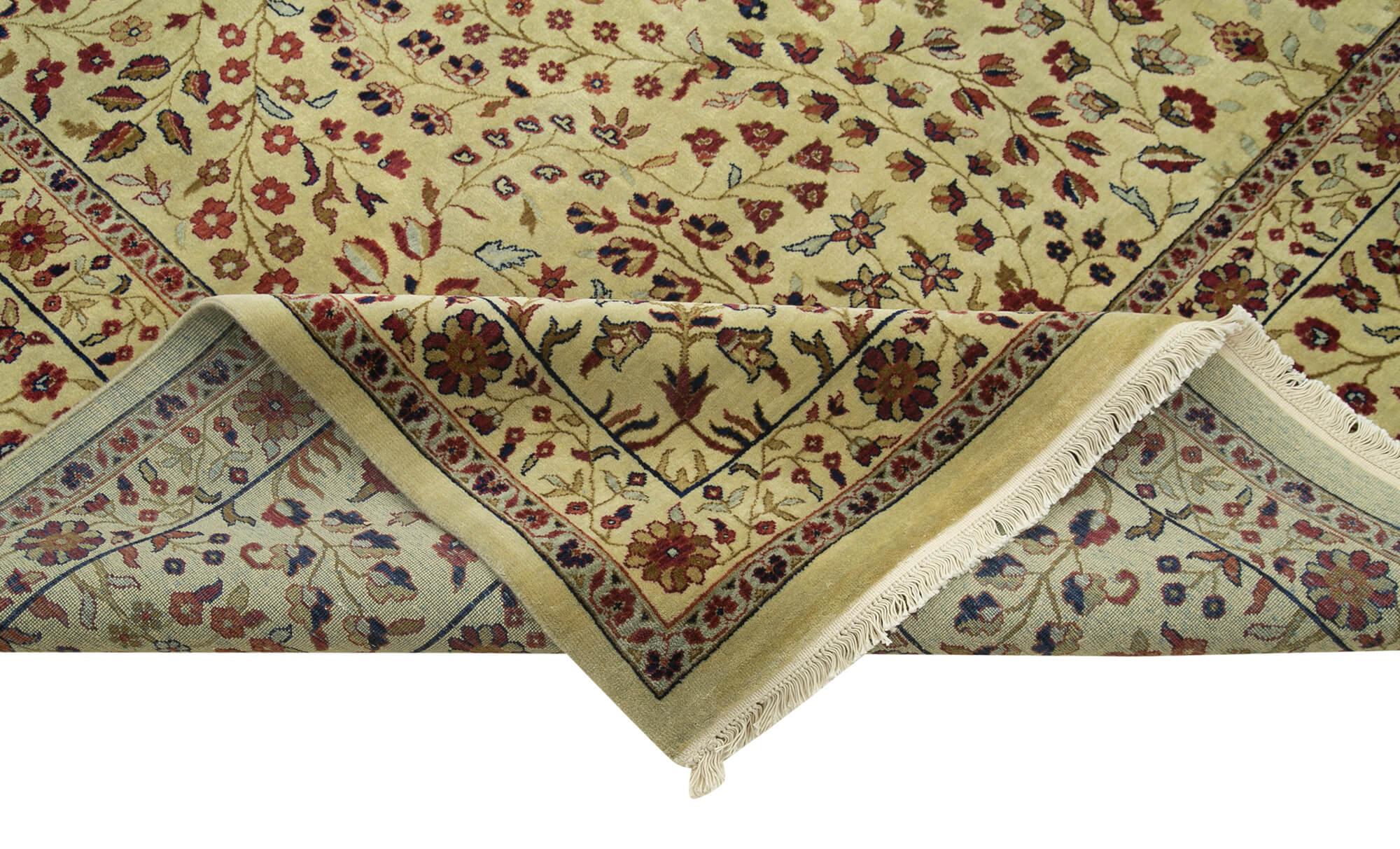 9 x 12 Beige Oushak Rug - 4090