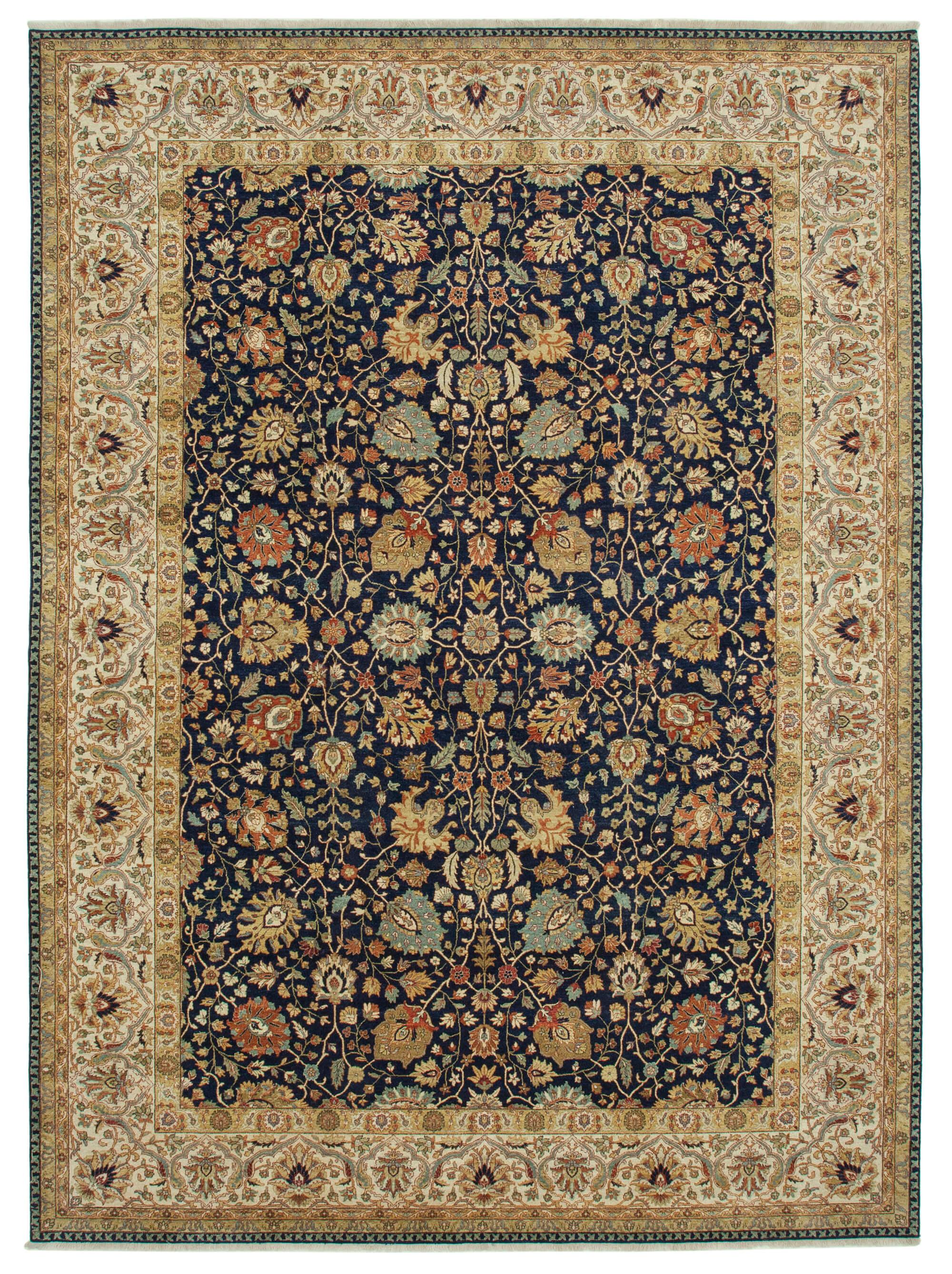 10 x 14 Blue Oushak Rug - 4091