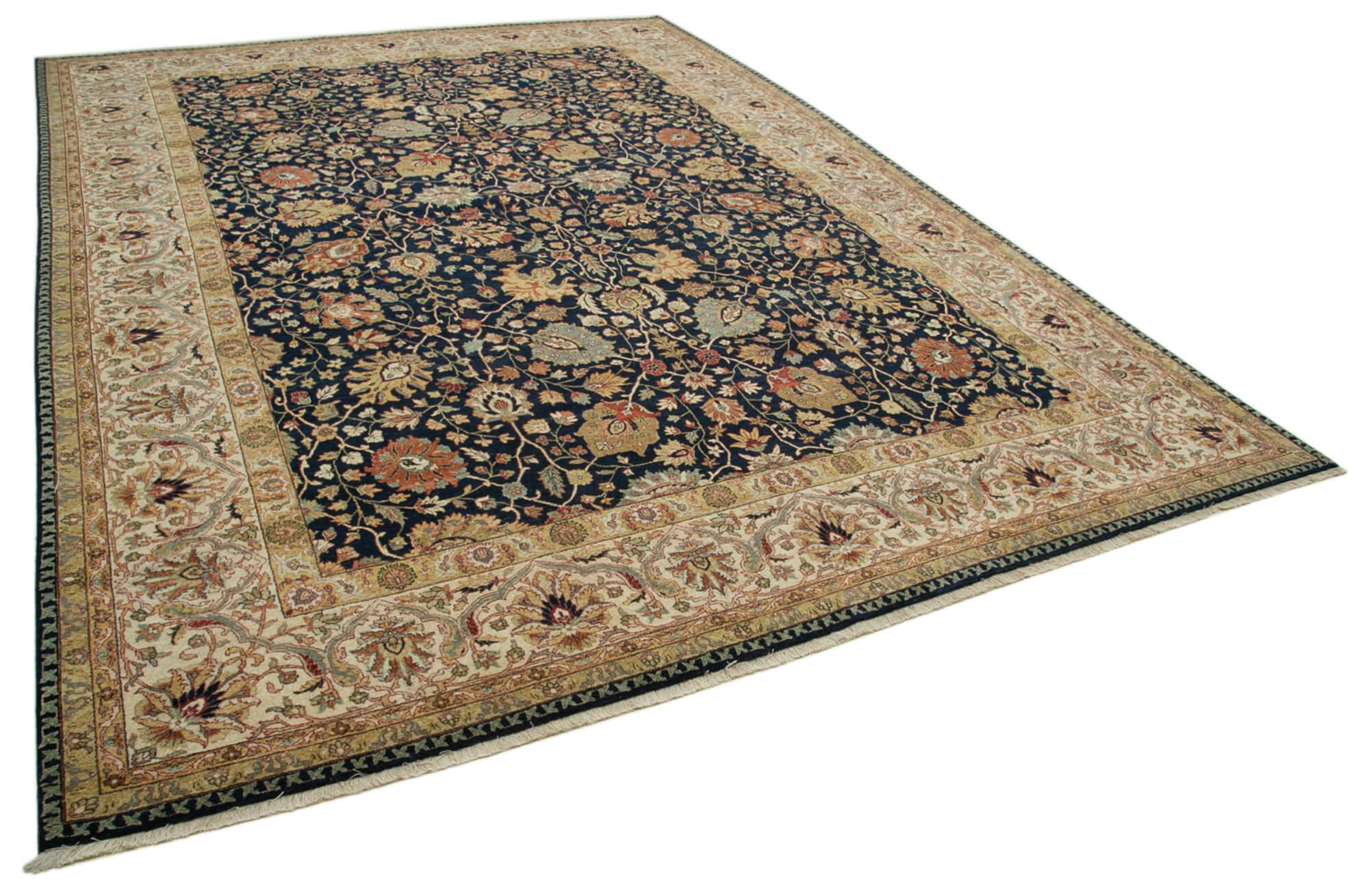 10 x 14 Blue Oushak Rug - 4091