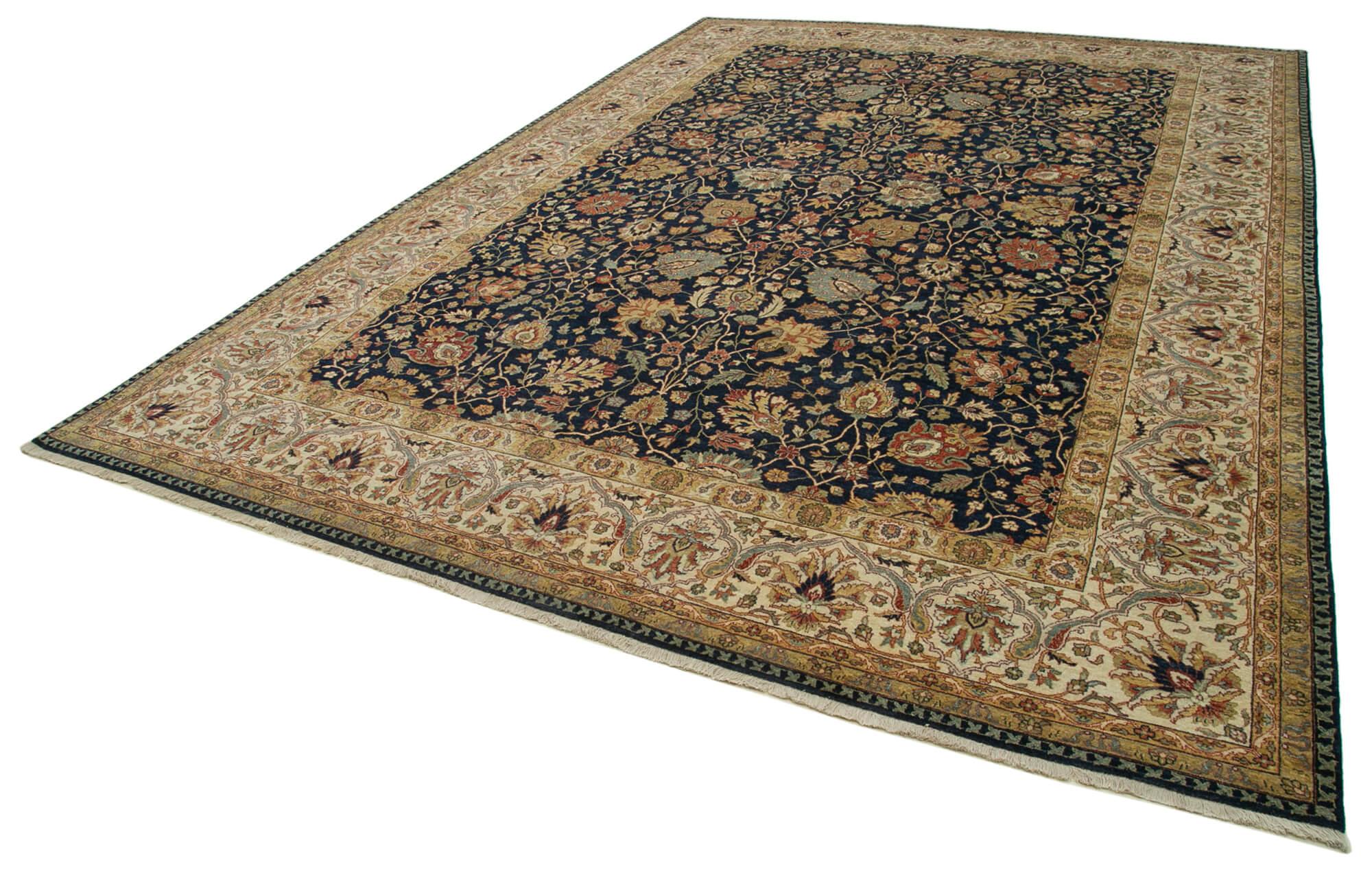 10 x 14 Blue Oushak Rug - 4091