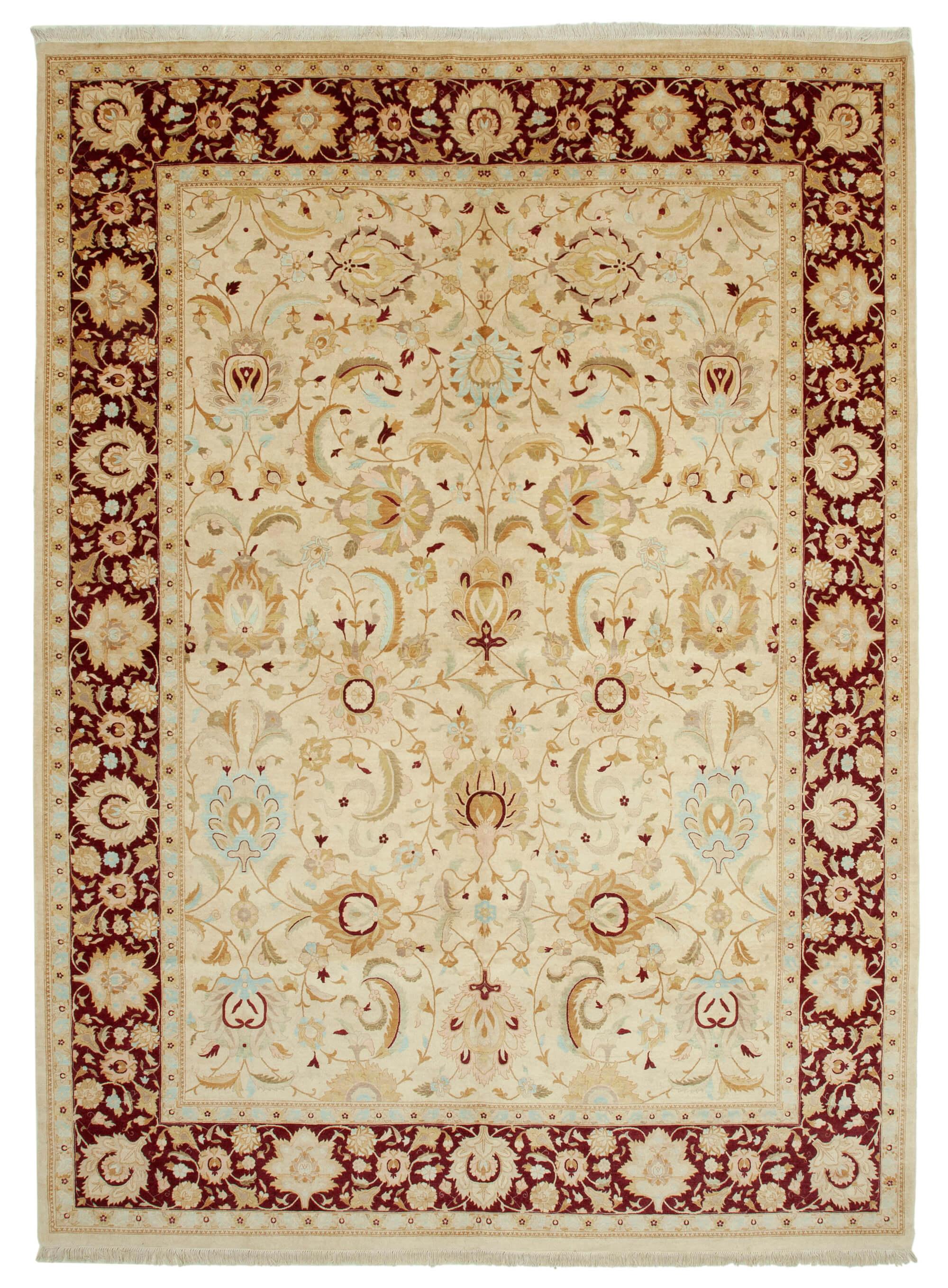 10 x 14 Beige Oushak Rug - 4092