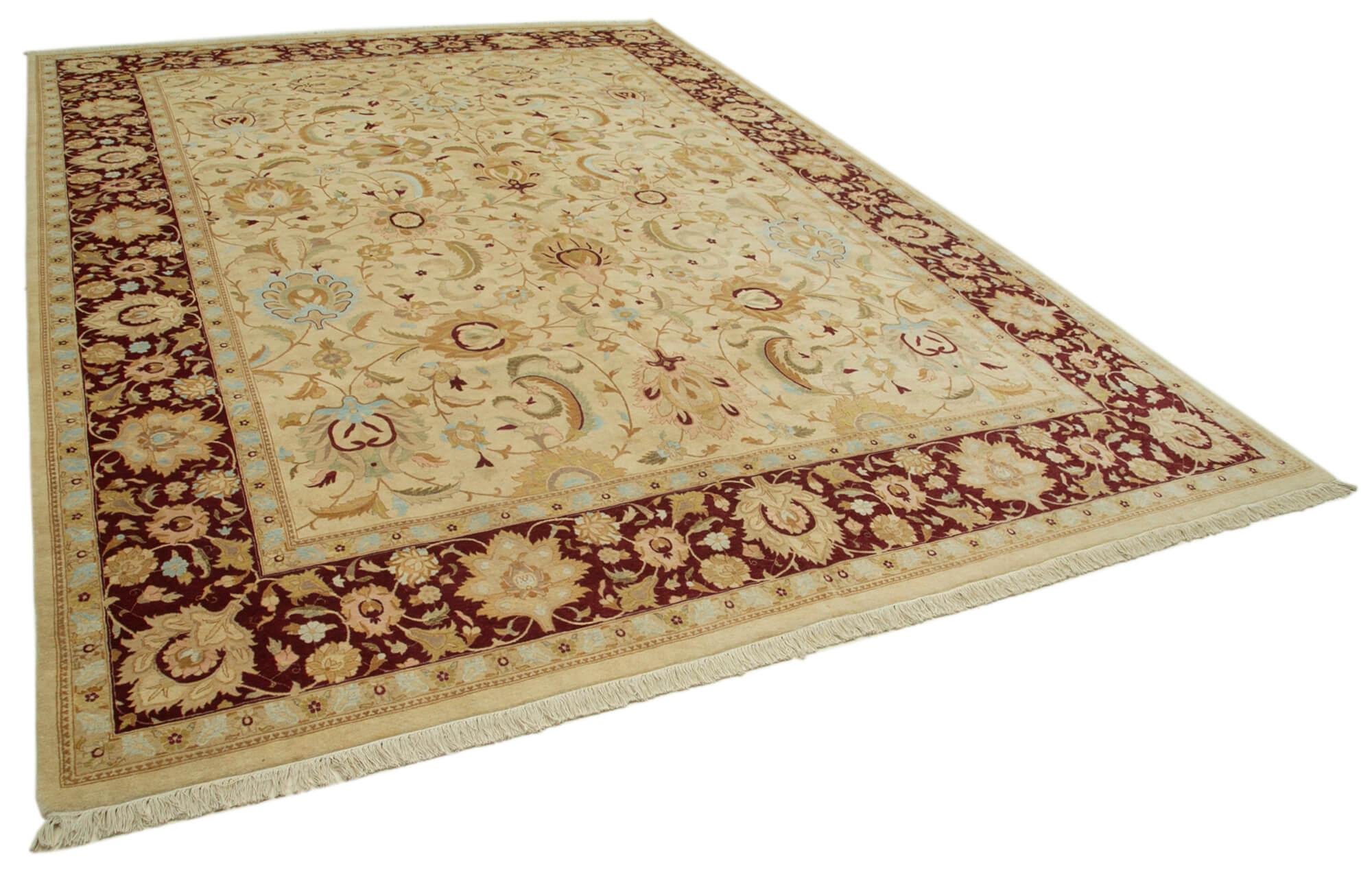 10 x 14 Beige Oushak Rug - 4092