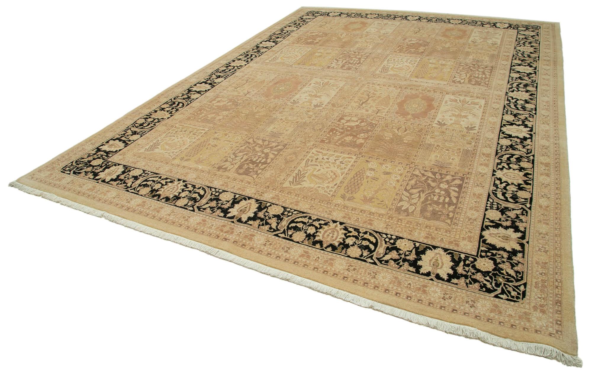 10 x 14 Beige Oushak Rug - 4093