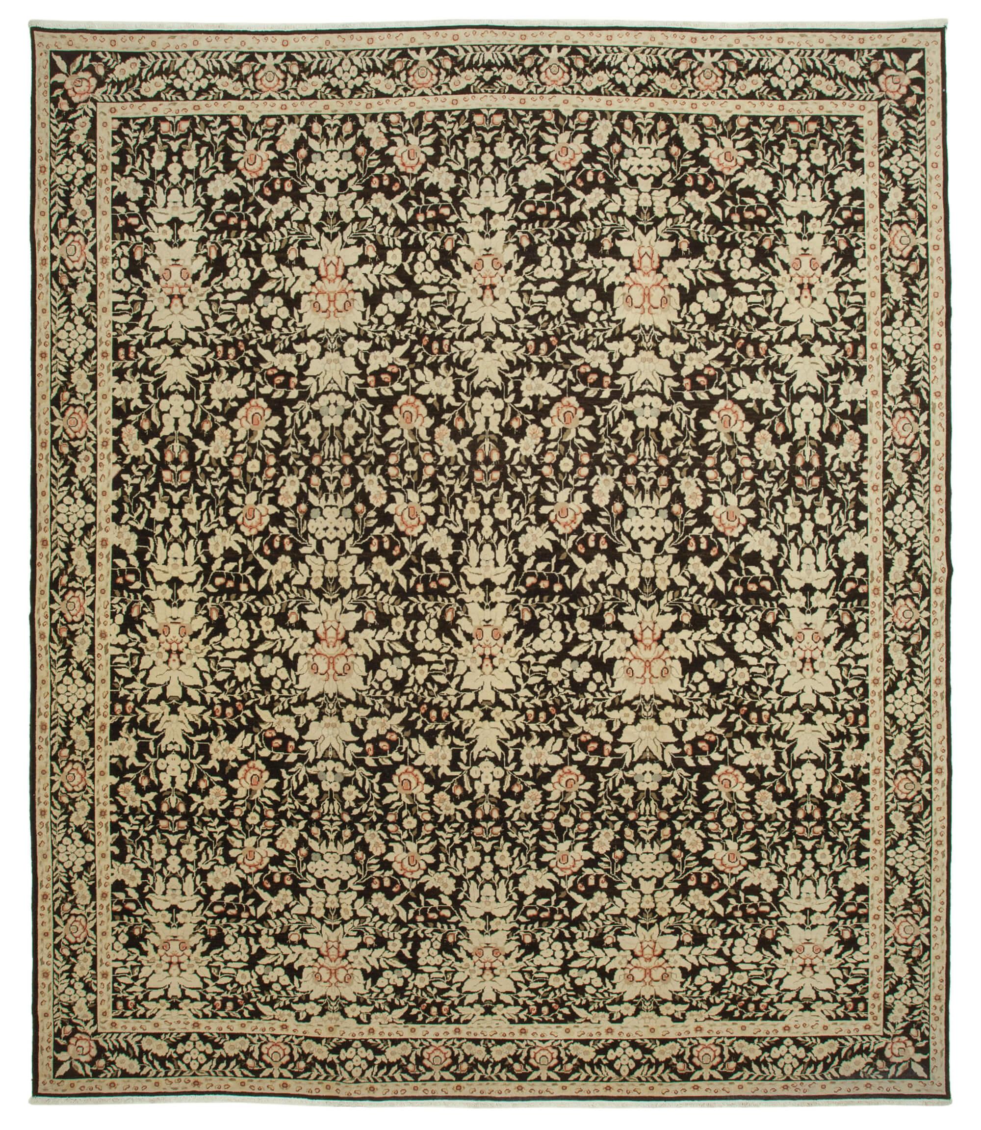 12 x 14 Beige Oushak Rug - 4094