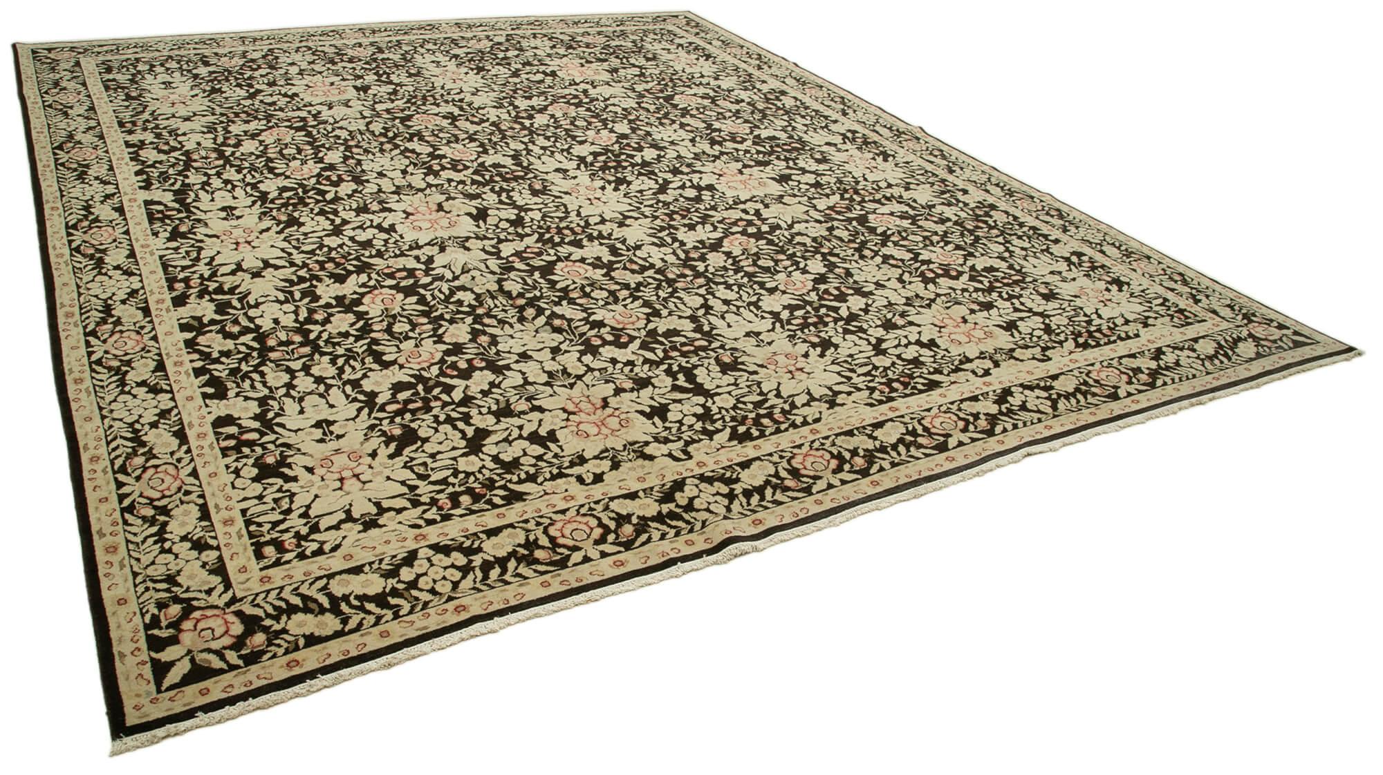 12 x 14 Beige Oushak Rug - 4094