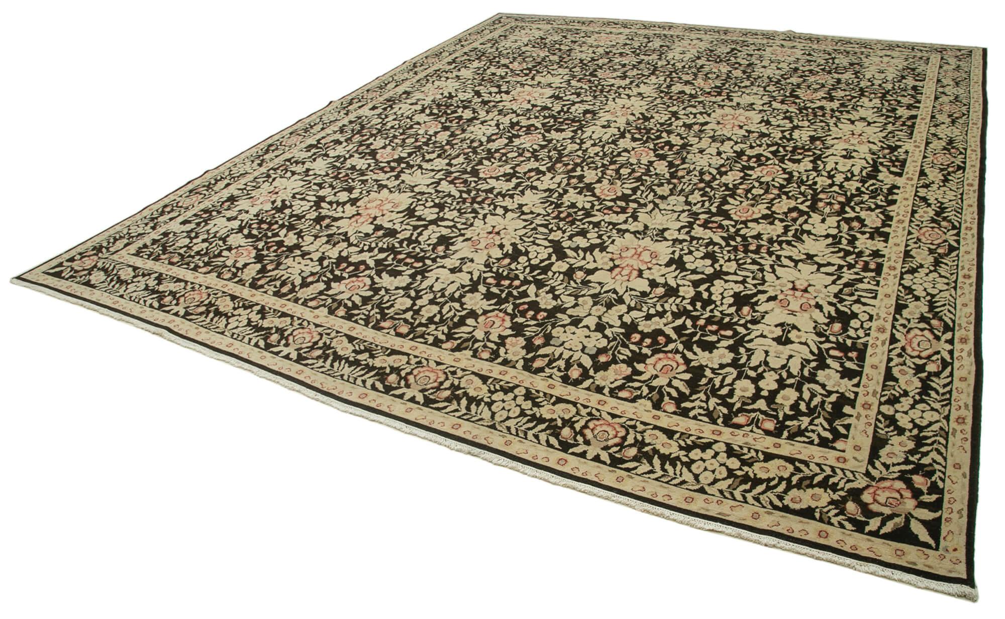 12 x 14 Beige Oushak Rug - 4094