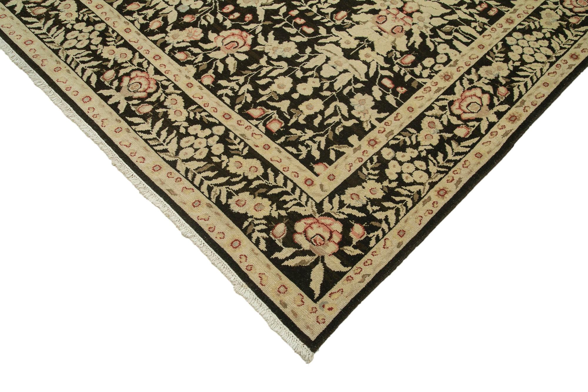 12 x 14 Beige Oushak Rug - 4094