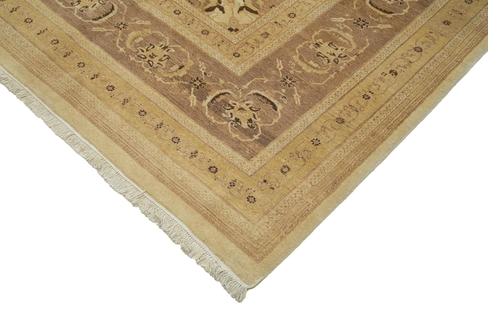 10 x 14 Beige Oushak Rug - 4098