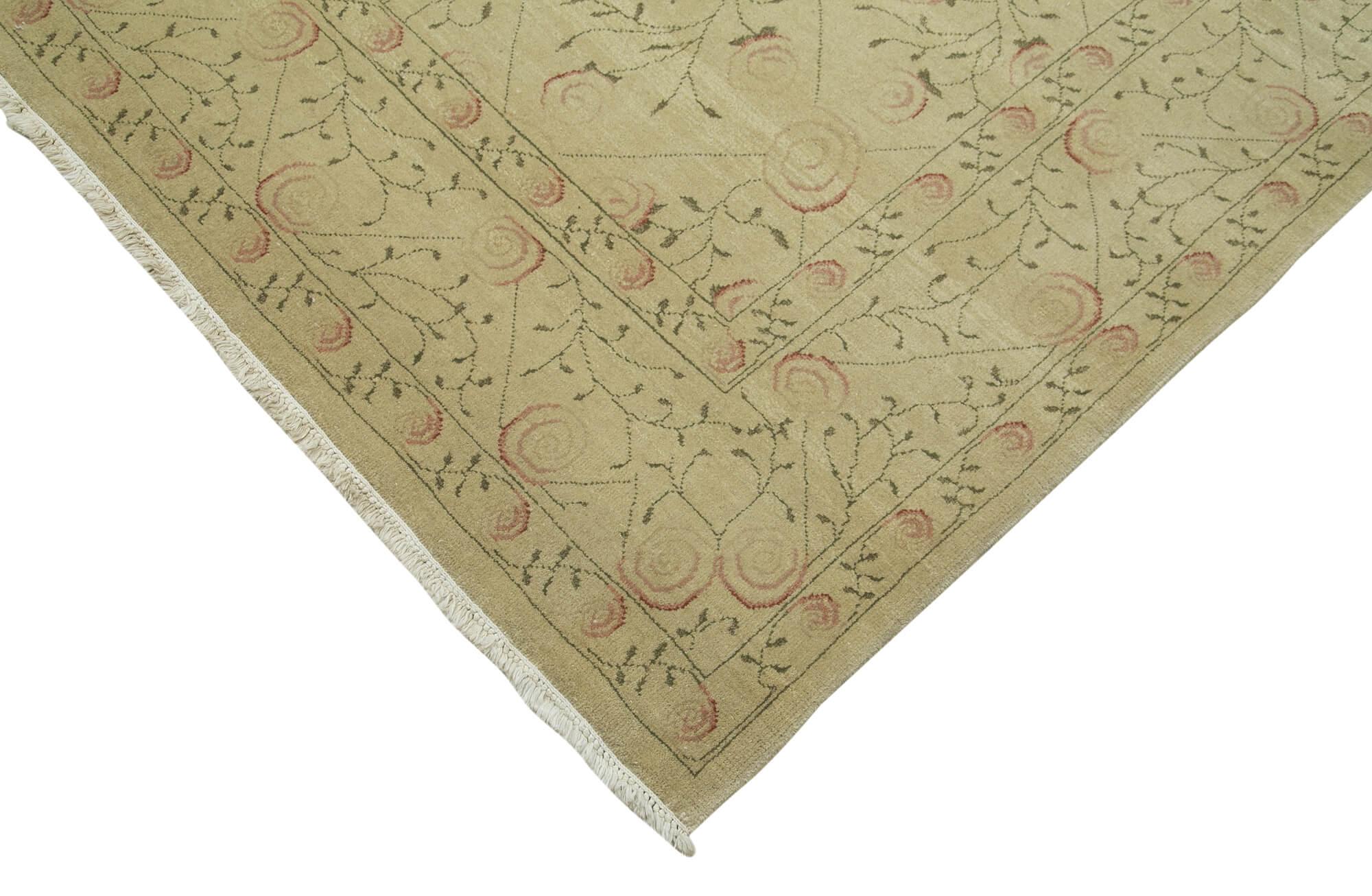 12 x 15 Beige Oushak Rug - 4102