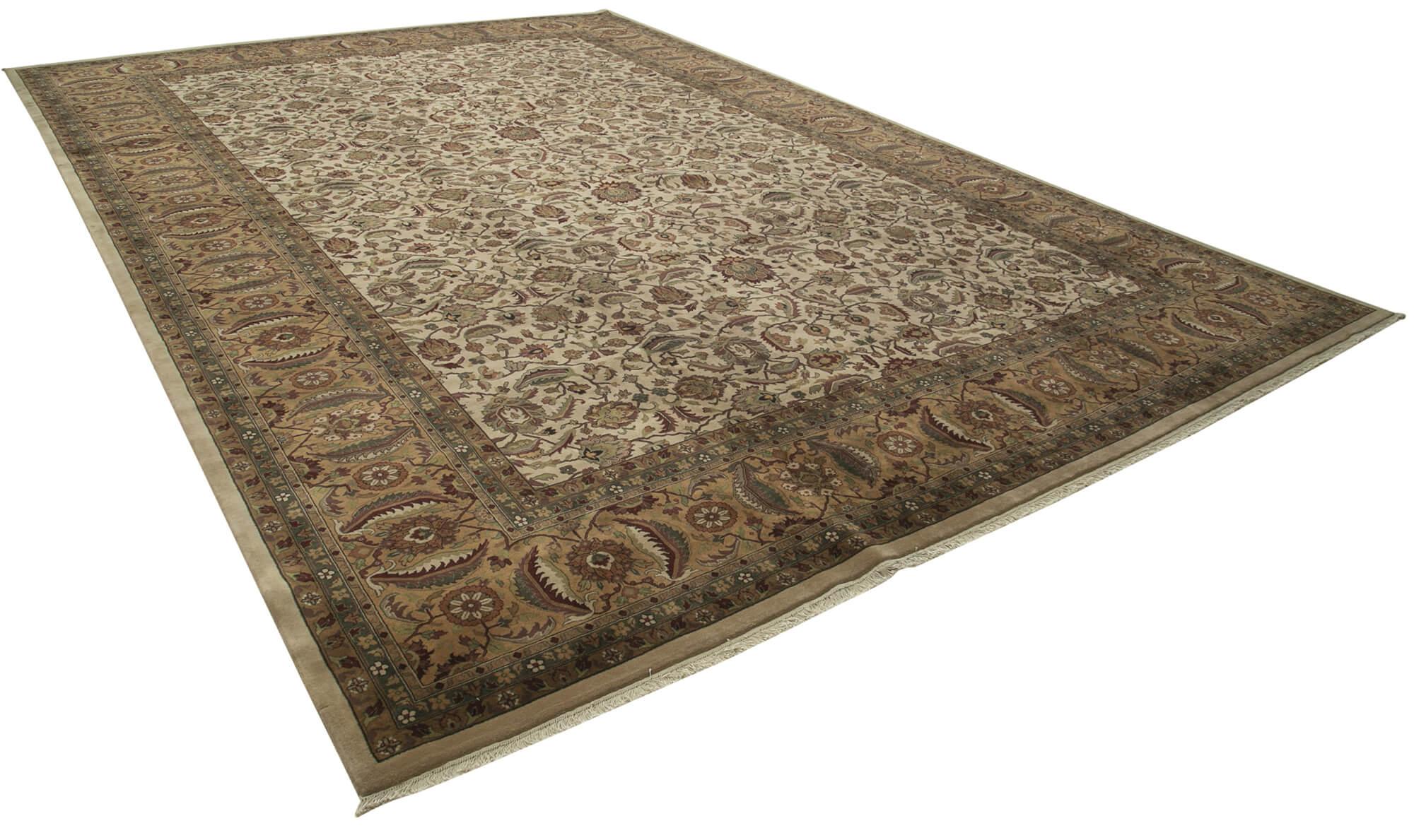 12 x 17 Beige Oushak Rug - 4104