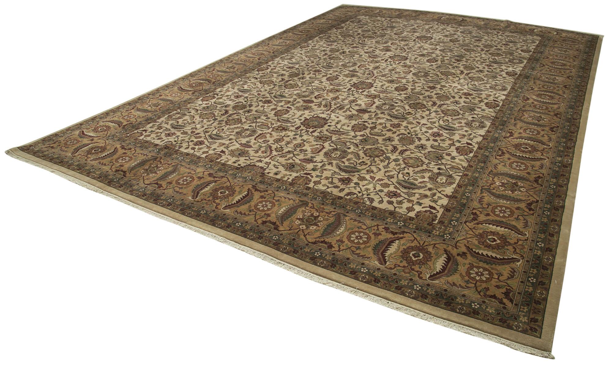 12 x 17 Beige Oushak Rug - 4104