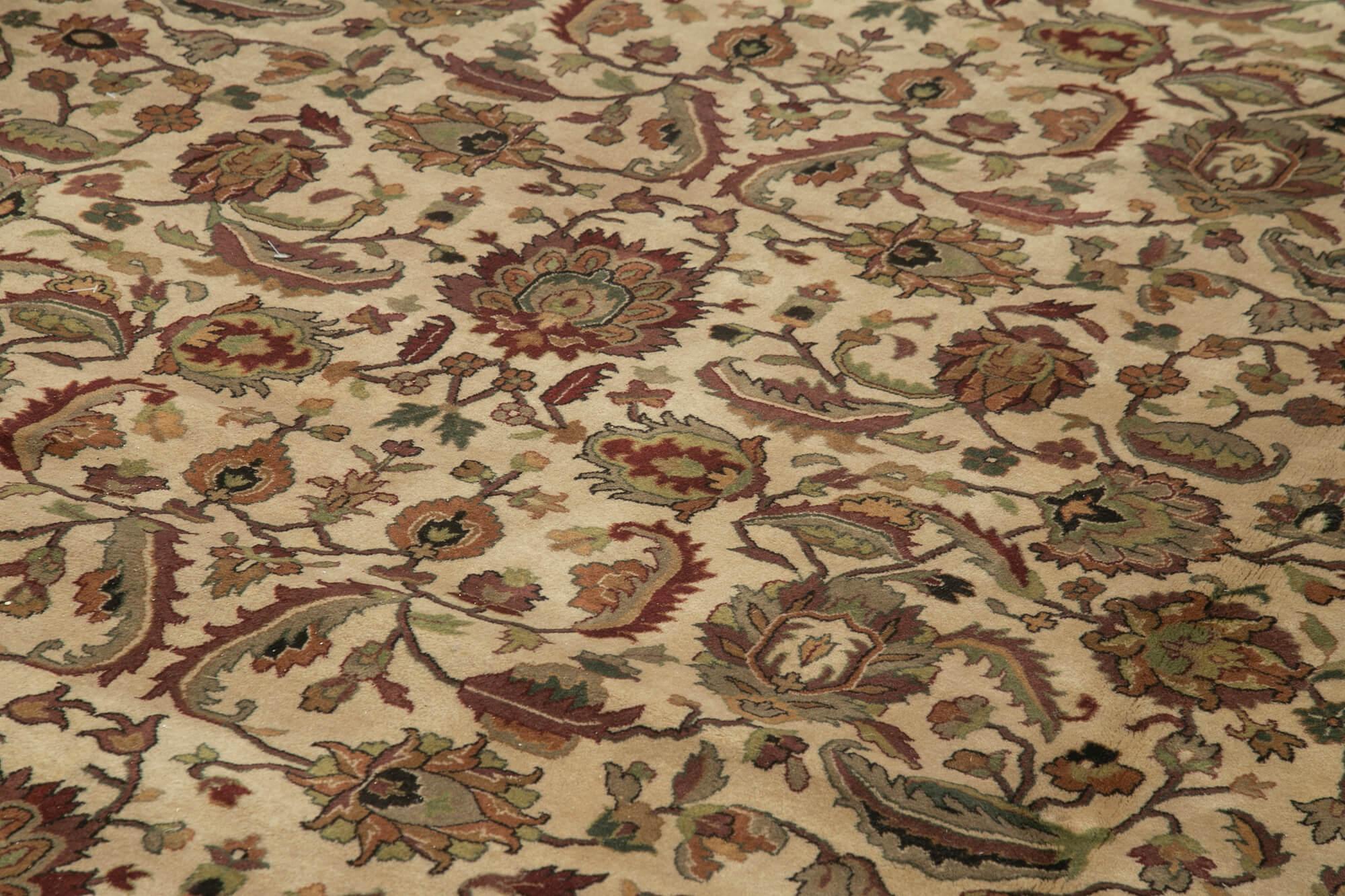 12 x 17 Beige Oushak Rug - 4104