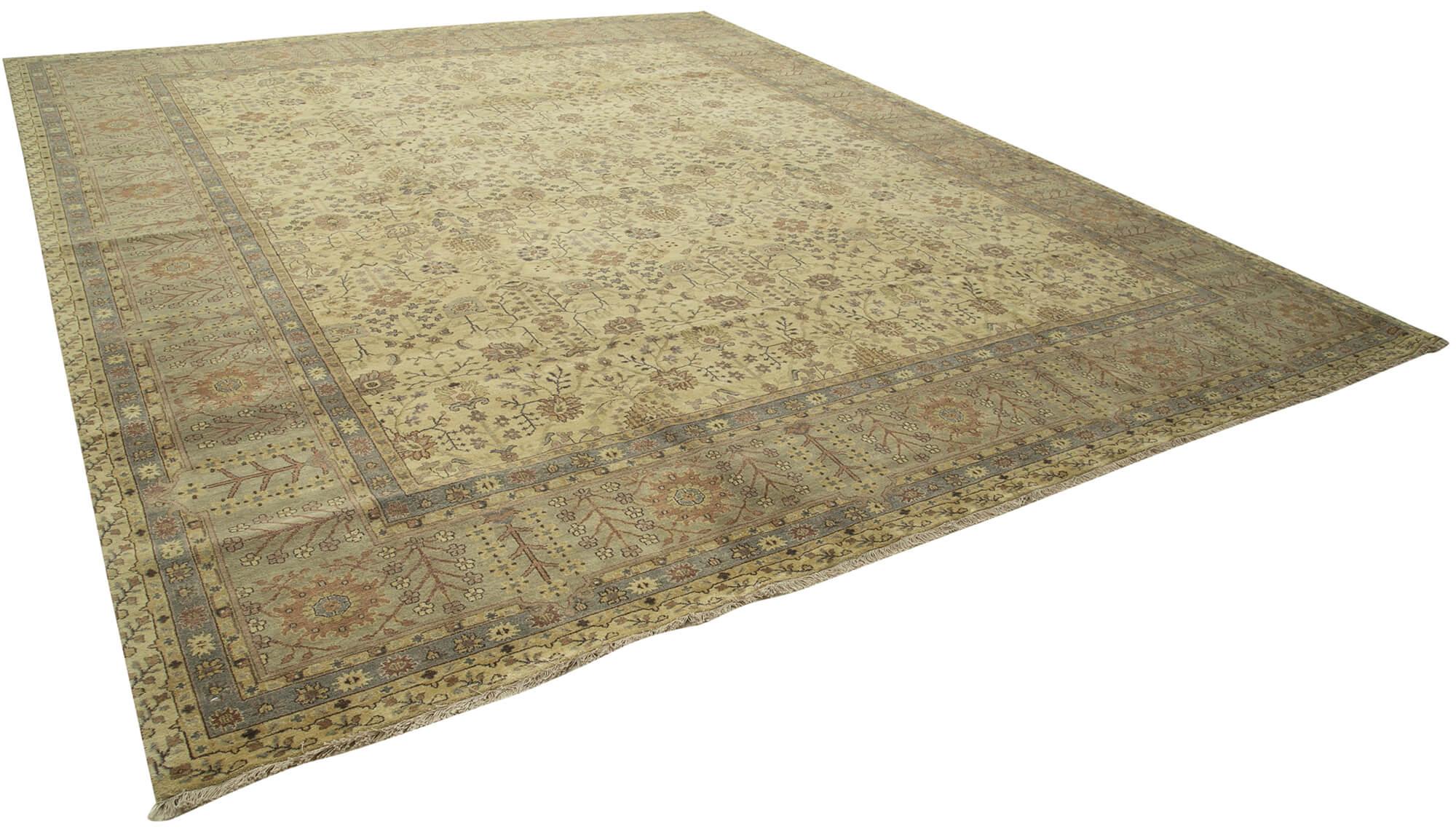 12 x 15 Beige Oushak Rug - 4106