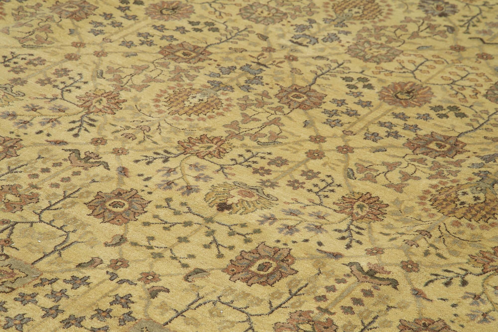 12 x 15 Beige Oushak Rug - 4106