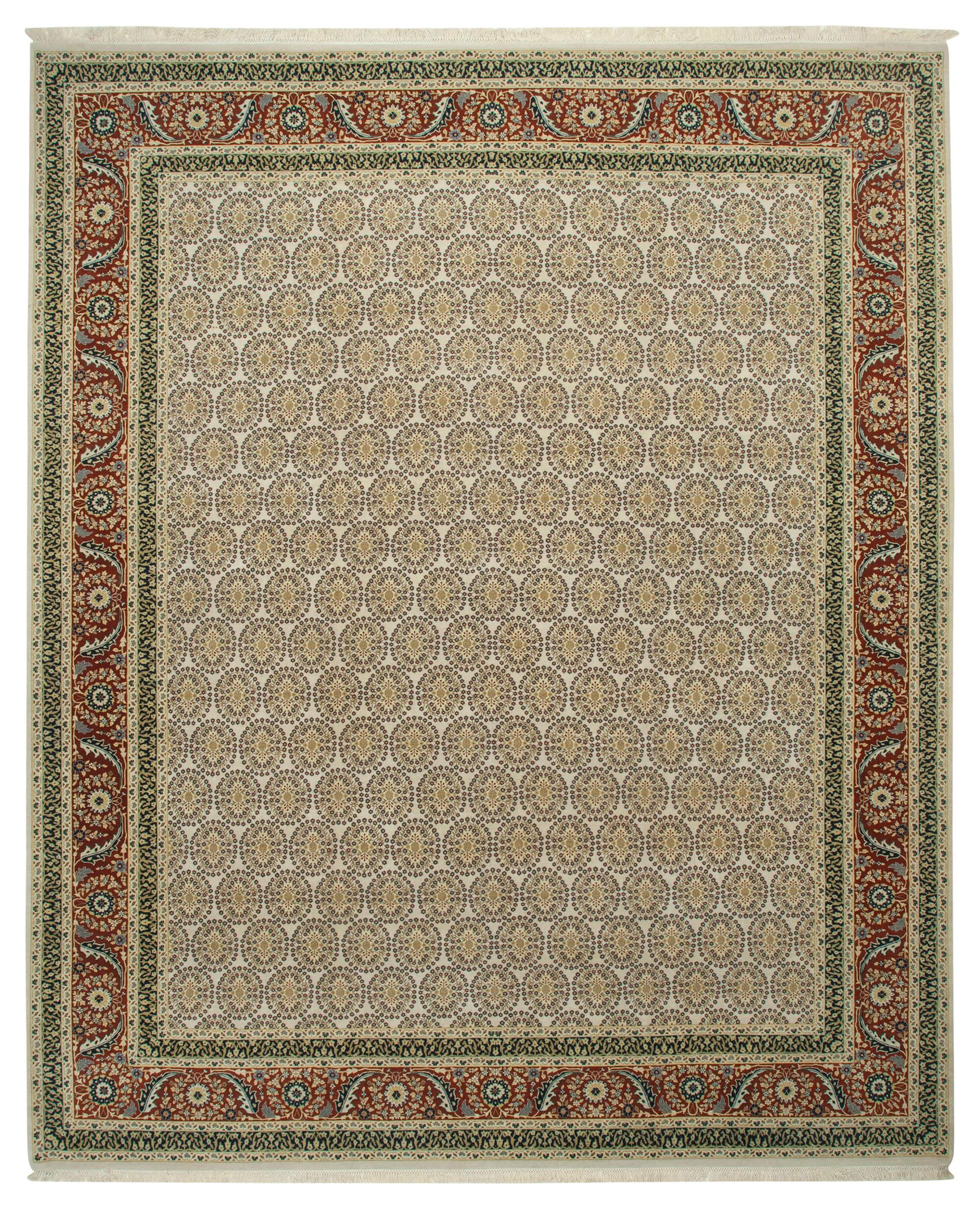 12 x 15 Beige Oushak Rug - 4107