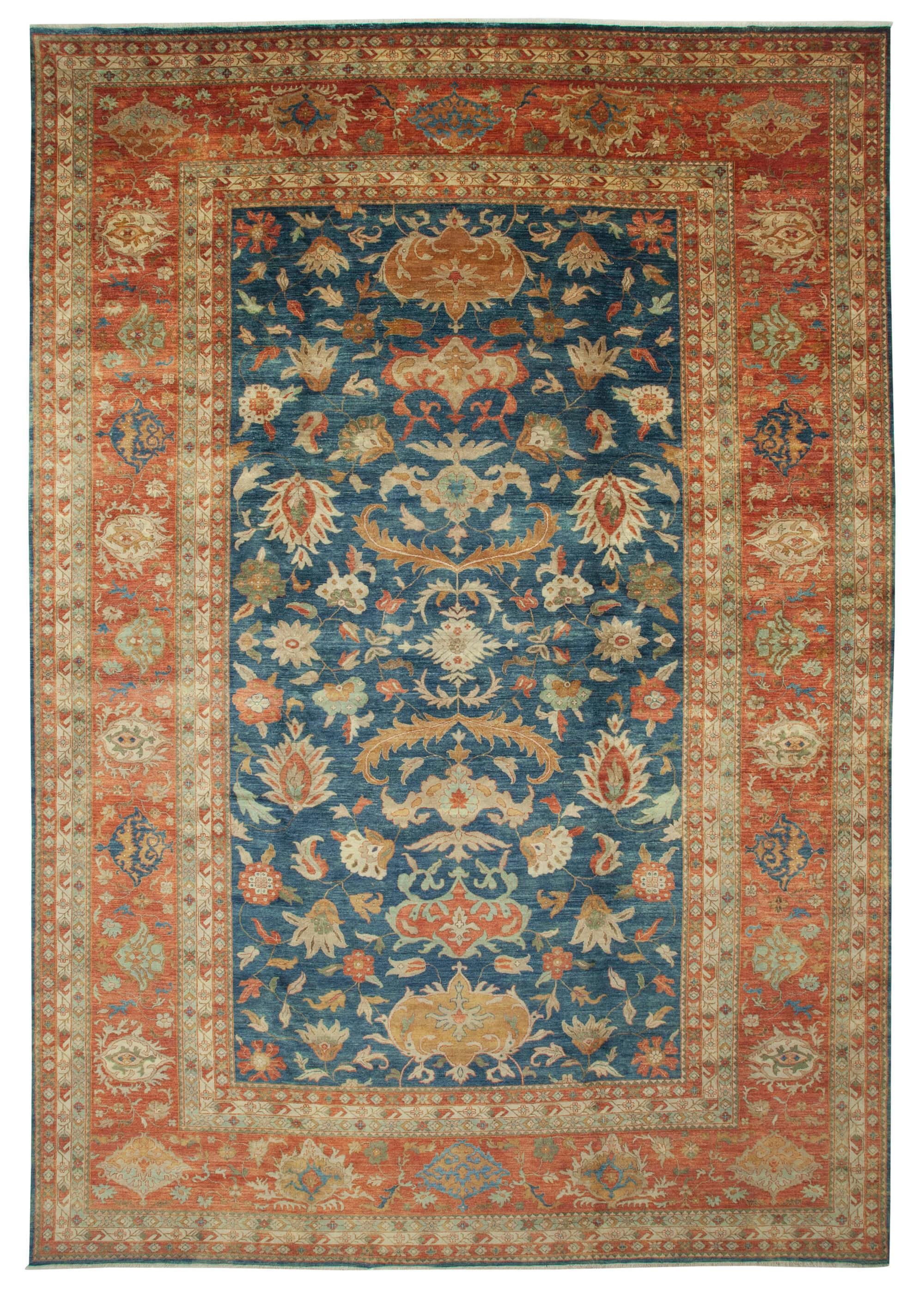 12 x 17 Beige Oushak Rug - 4108