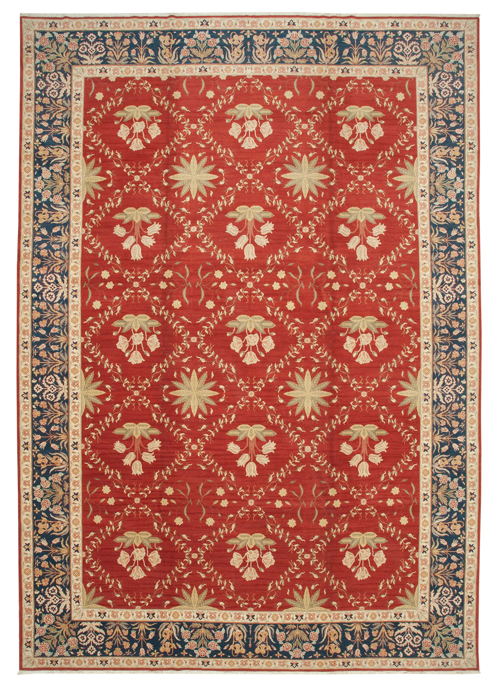 11 x 16 Beige Oushak Rug - 4110