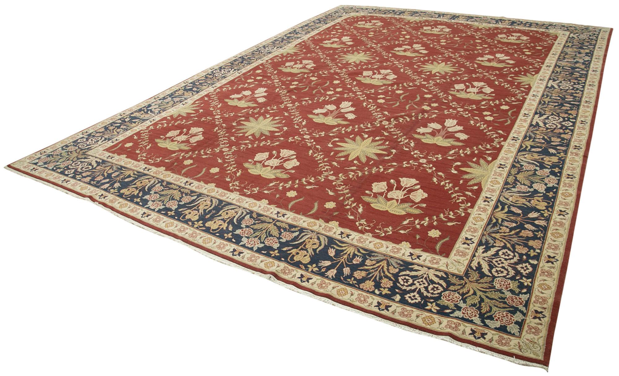 11 x 16 Beige Oushak Rug - 4110