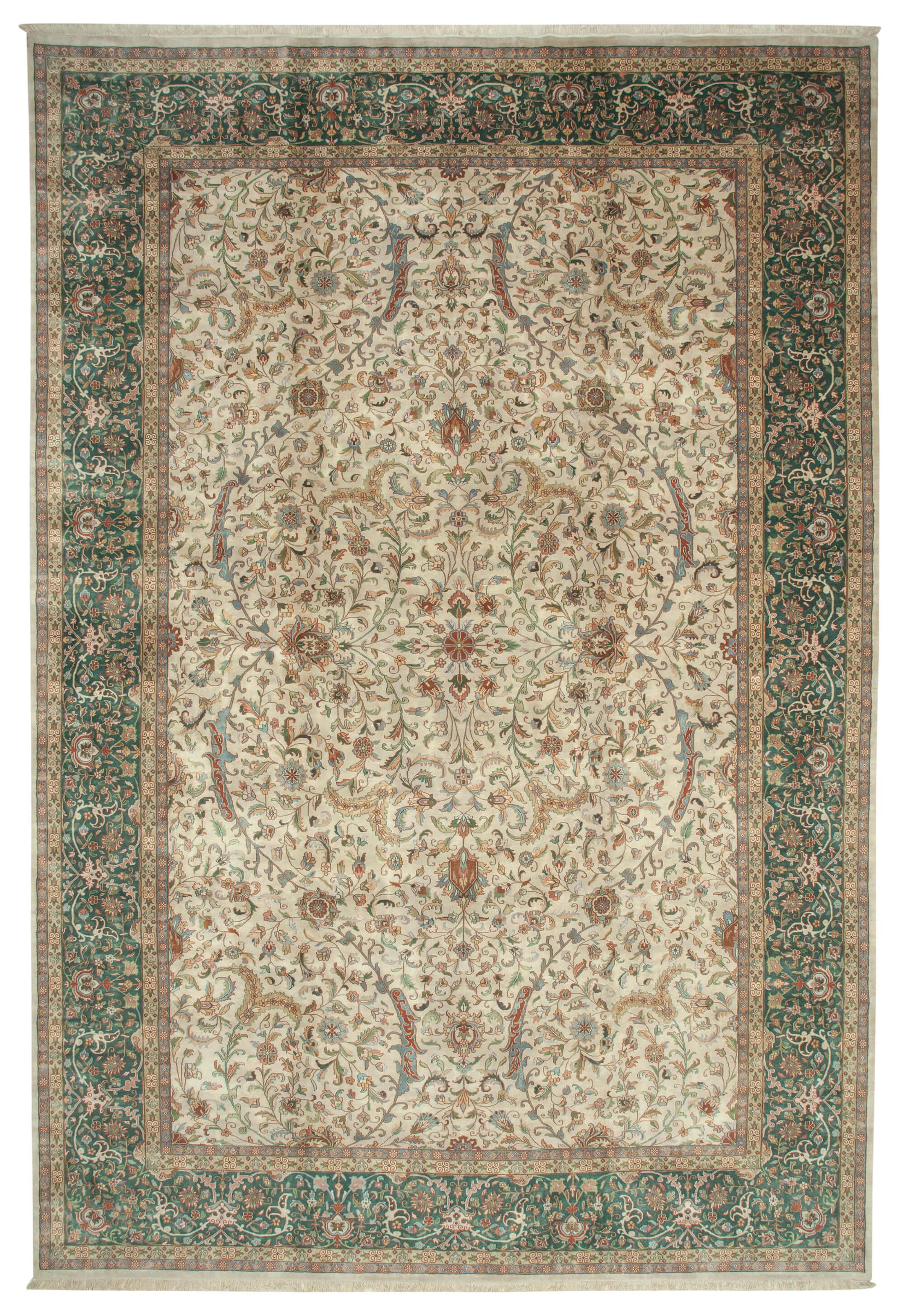 12 x 18 Beige Oushak Rug - 4111