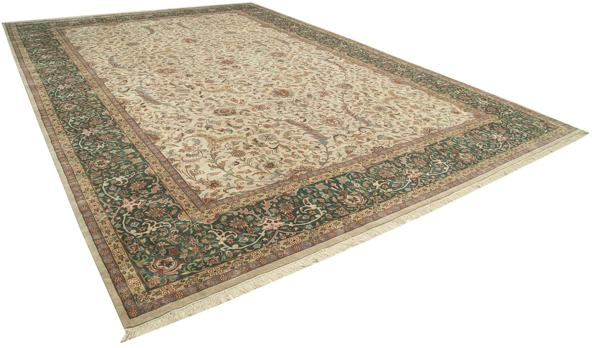 12 x 18 Beige Oushak Rug - 4111