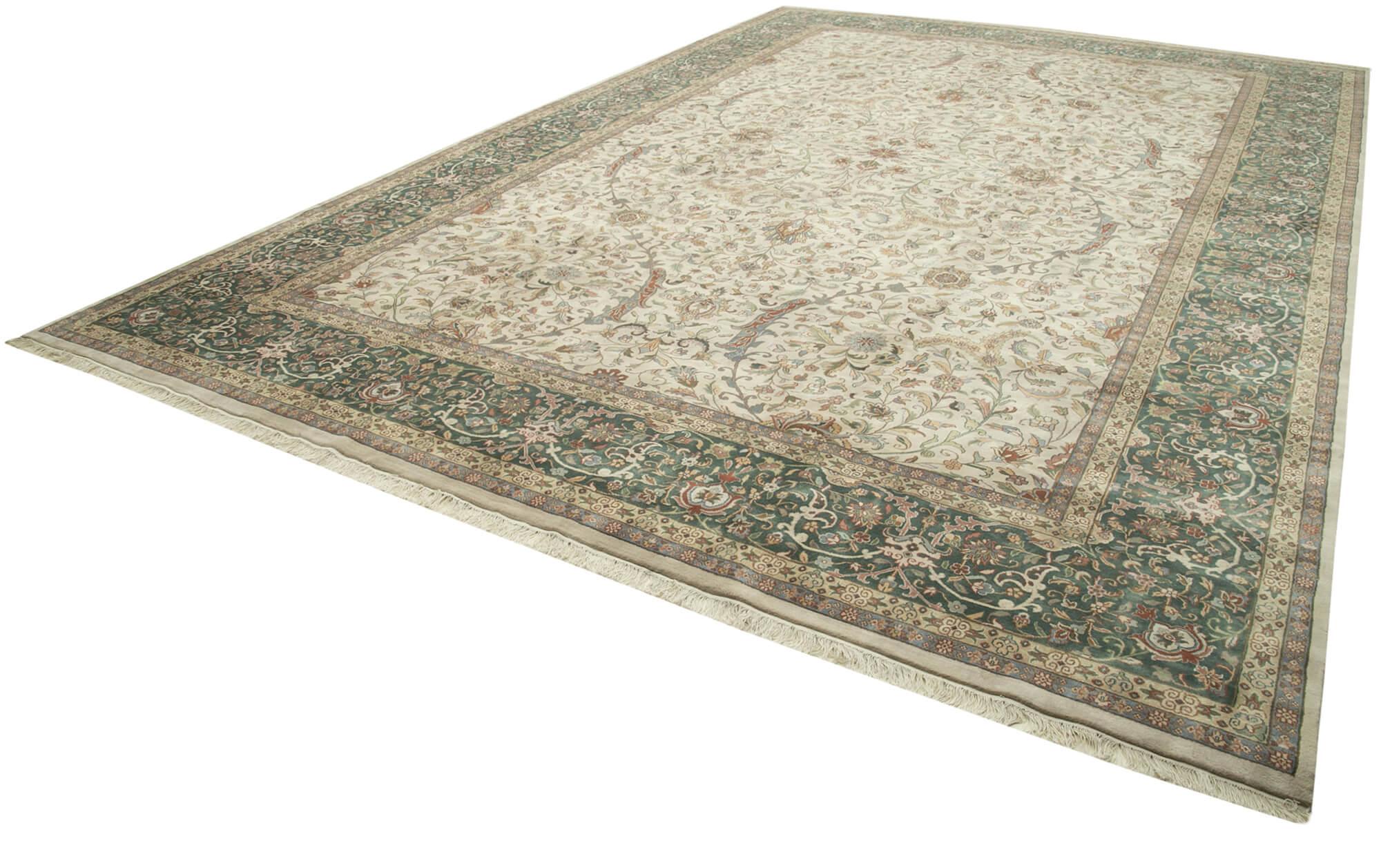 12 x 18 Beige Oushak Rug - 4111