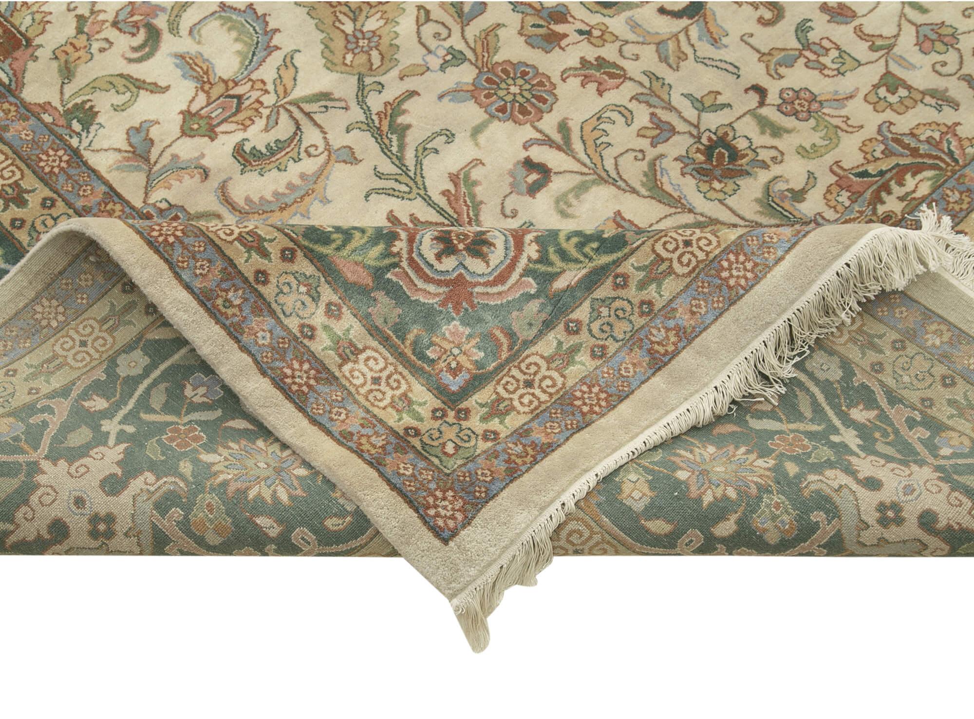 12 x 18 Beige Oushak Rug - 4111