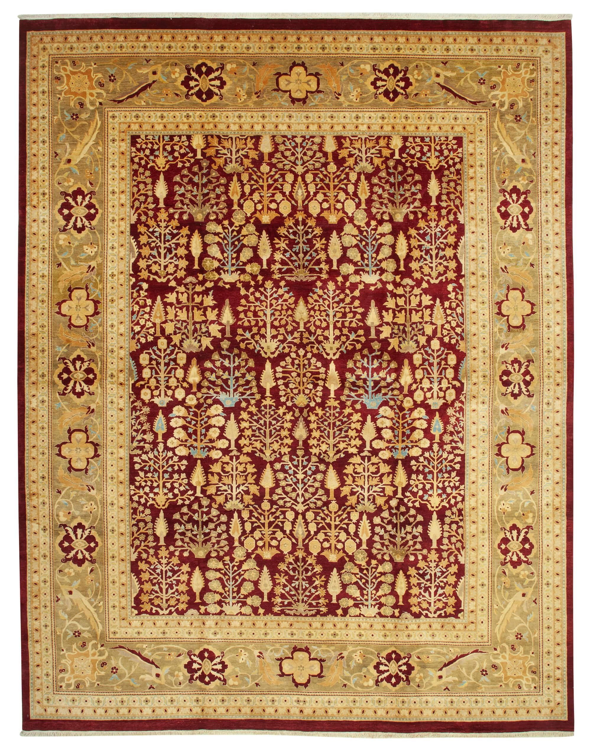 12 x 15 Beige Oushak Rug - 4113