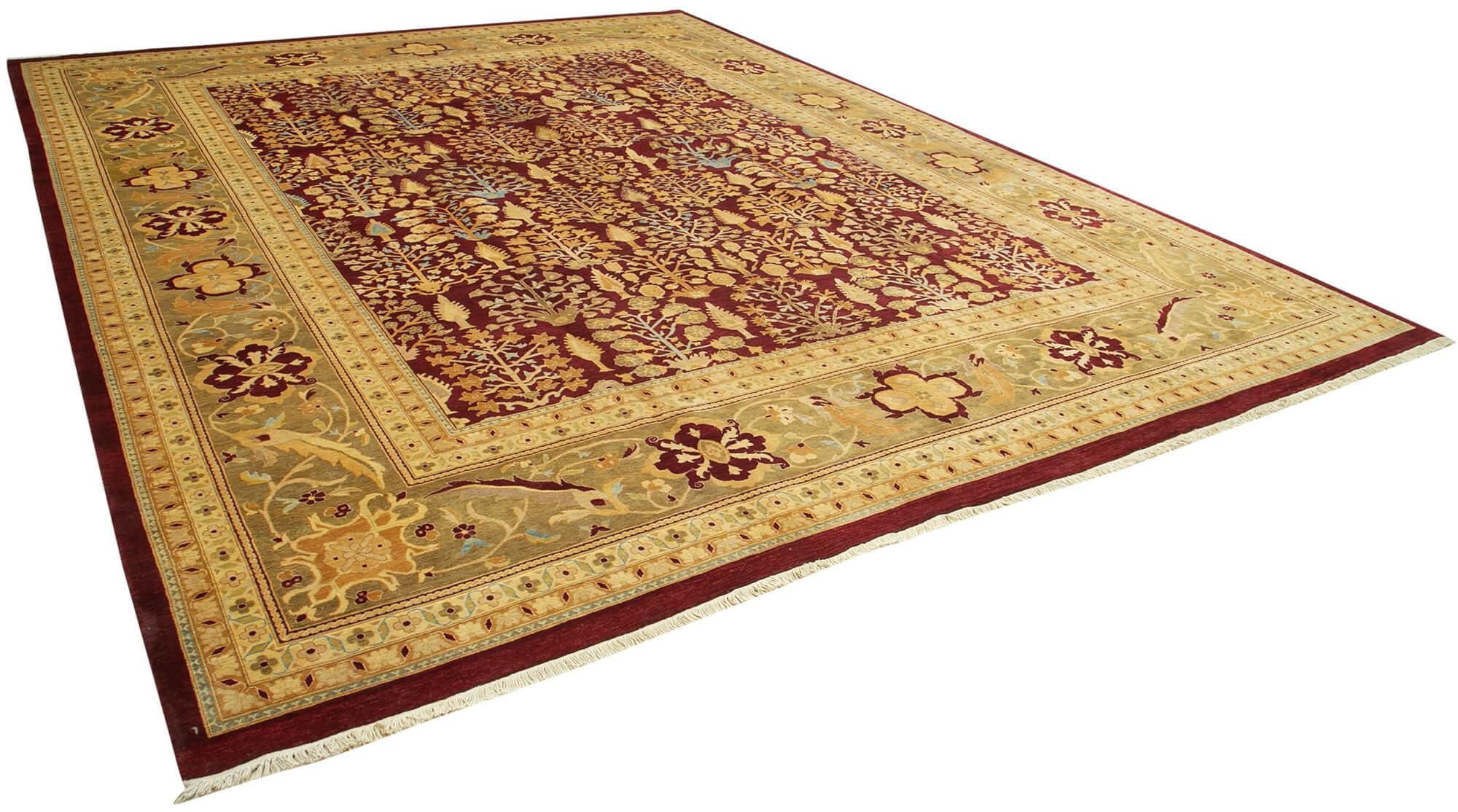 12 x 15 Beige Oushak Rug - 4113