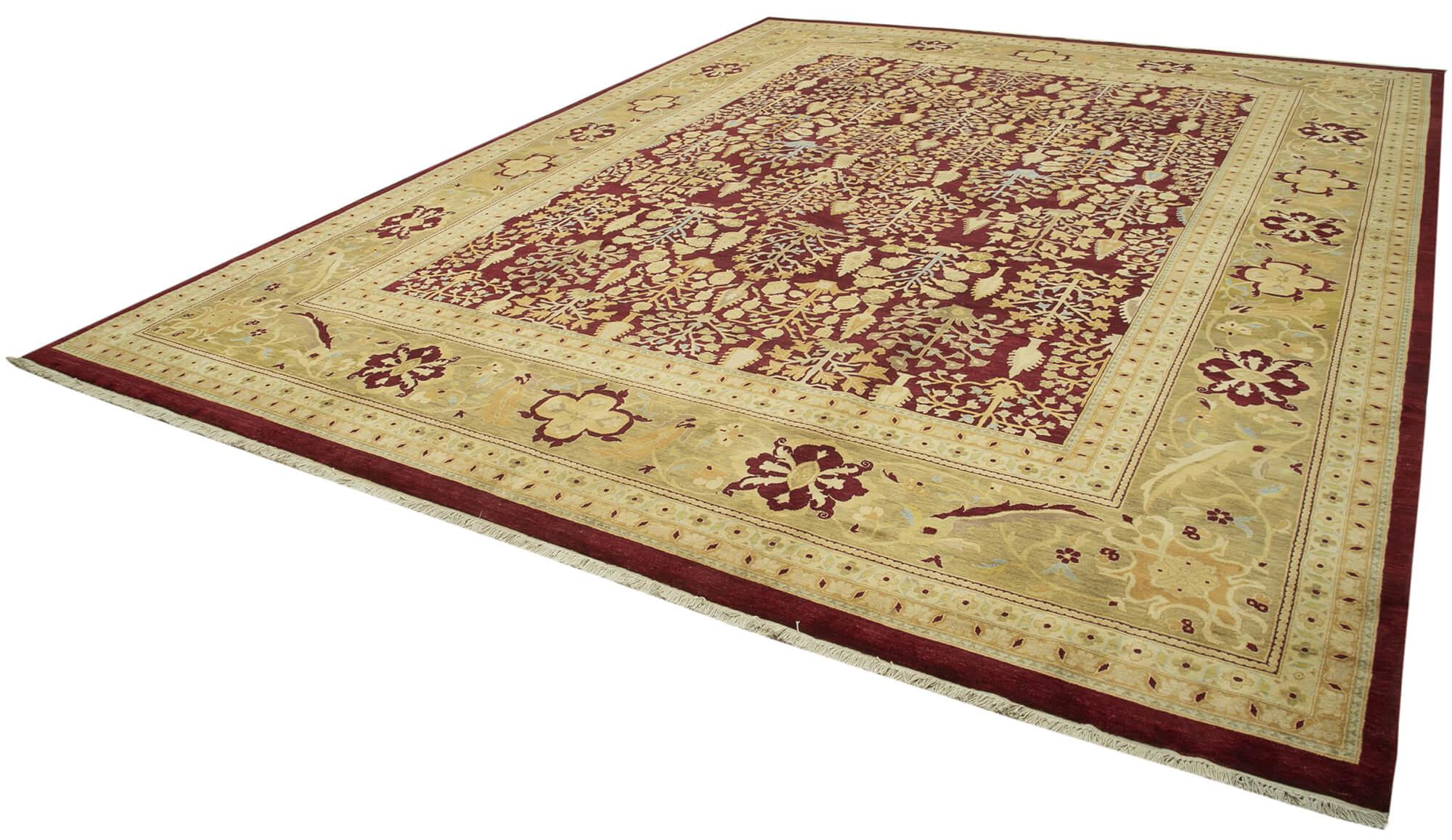 12 x 15 Beige Oushak Rug - 4113