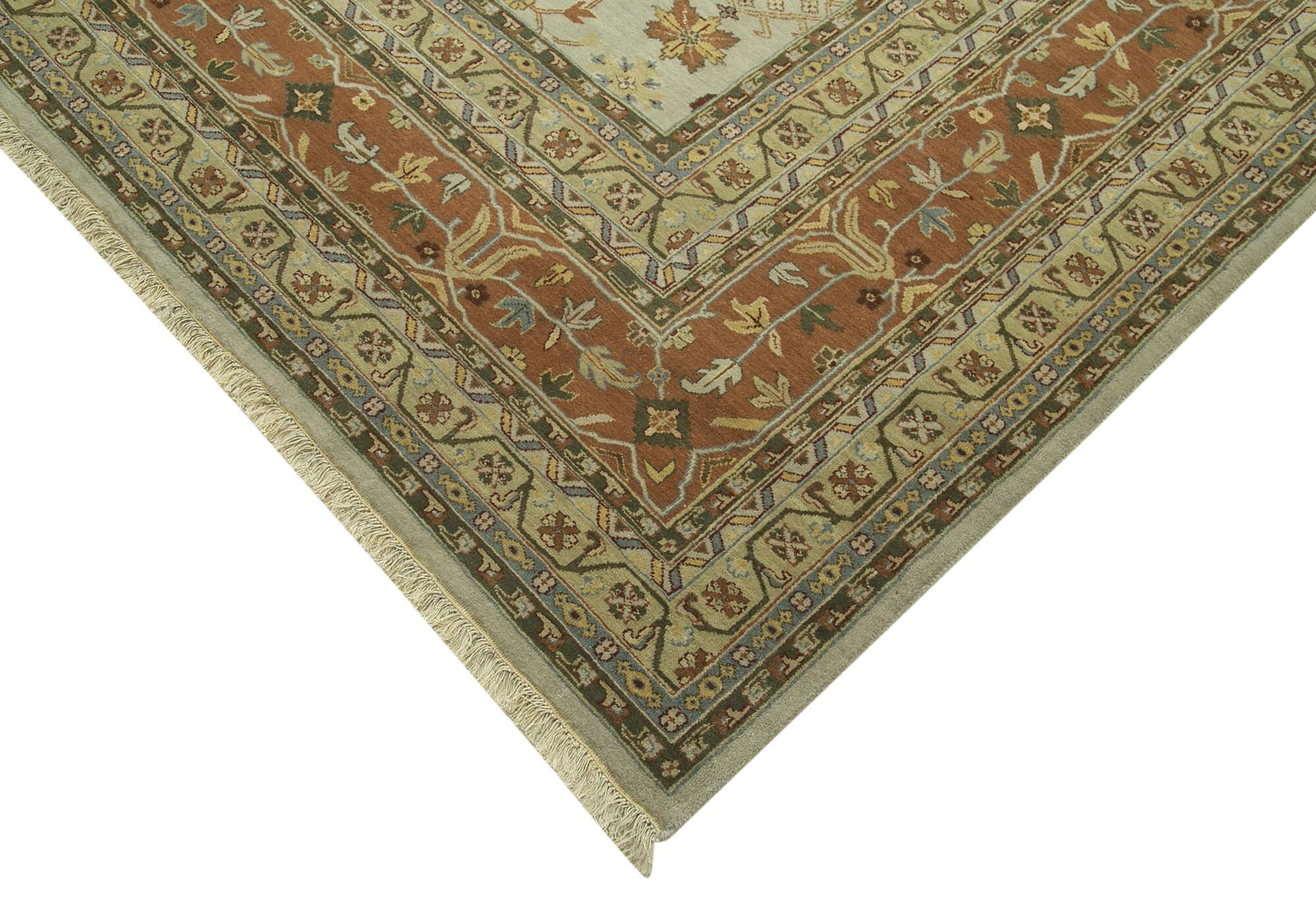 12 x 15 Beige Oushak Rug - 4114