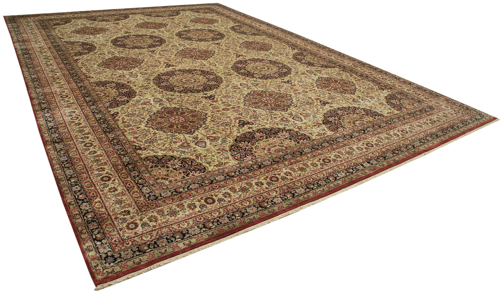 12 x 18 Beige Oushak Rug - 4115