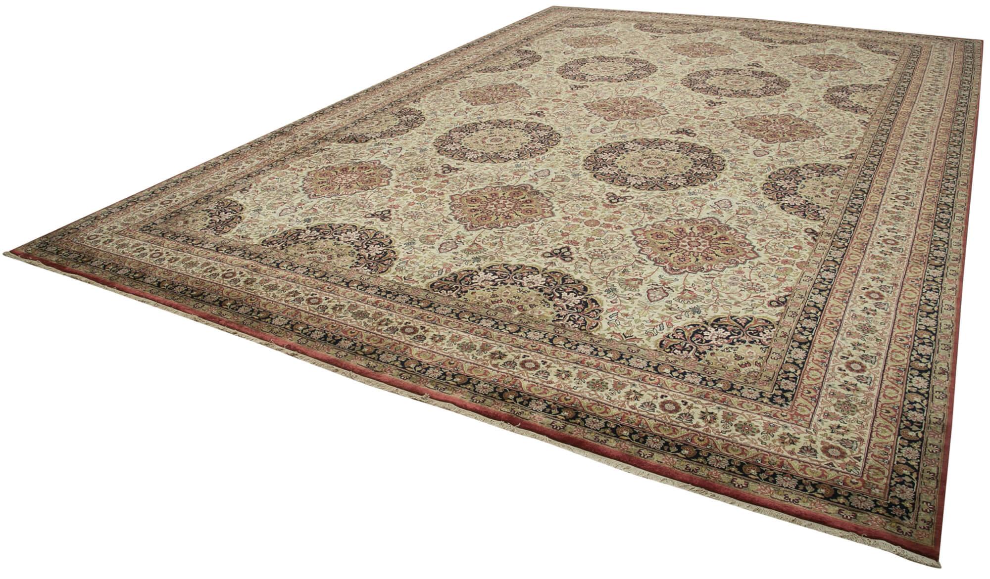 12 x 18 Beige Oushak Rug - 4115