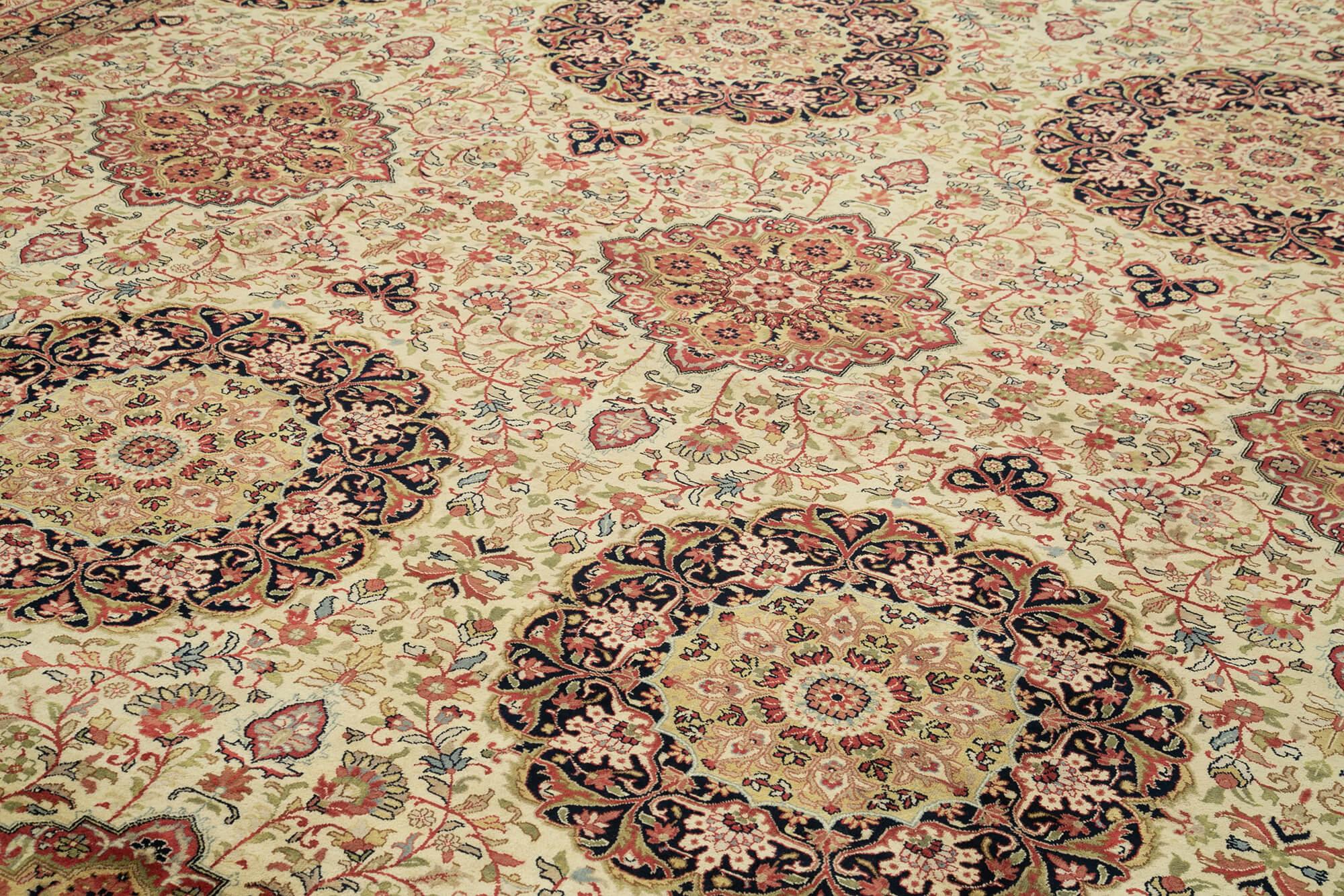 12 x 18 Beige Oushak Rug - 4115