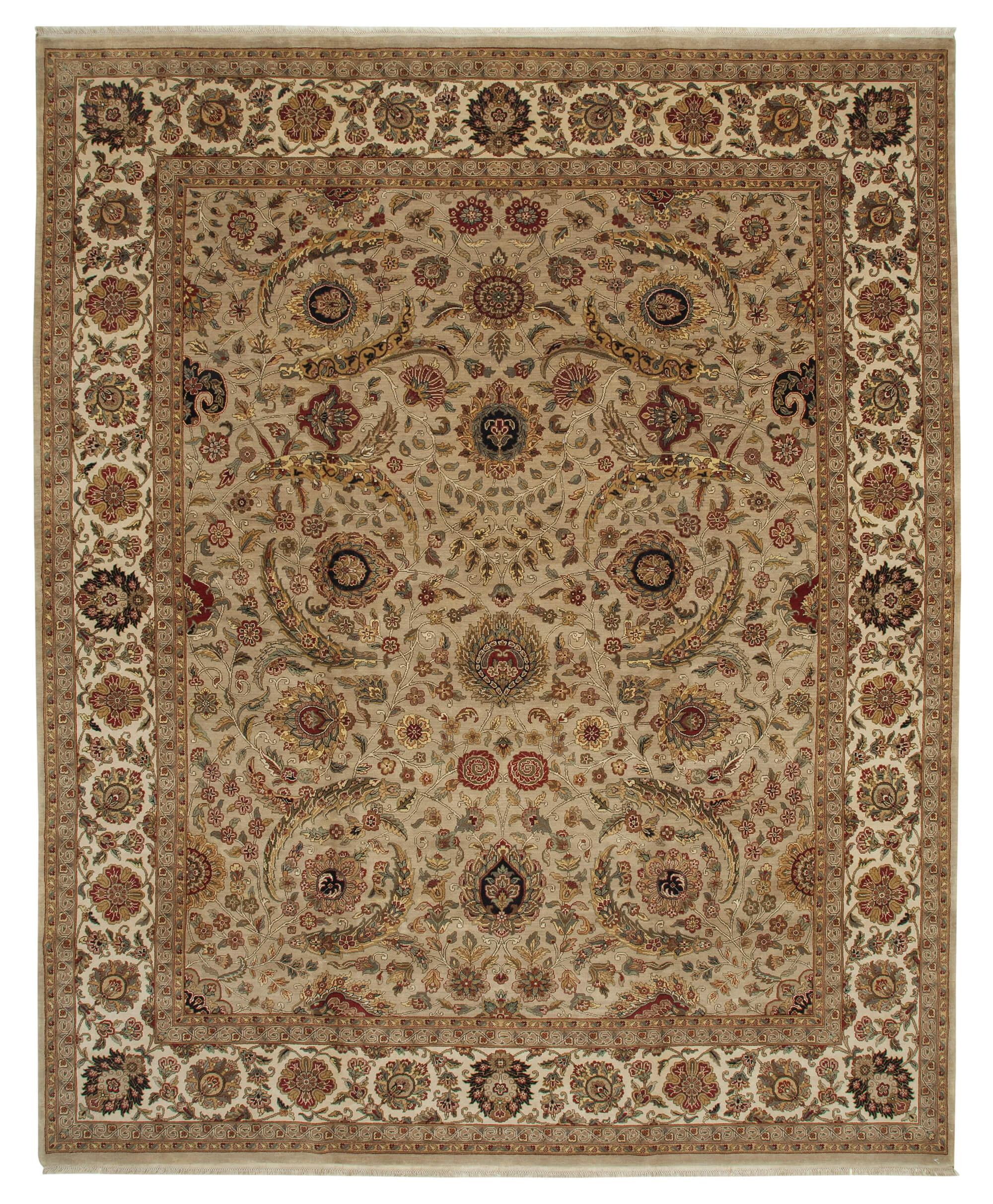 12 x 15 Beige Oushak Rug - 4116