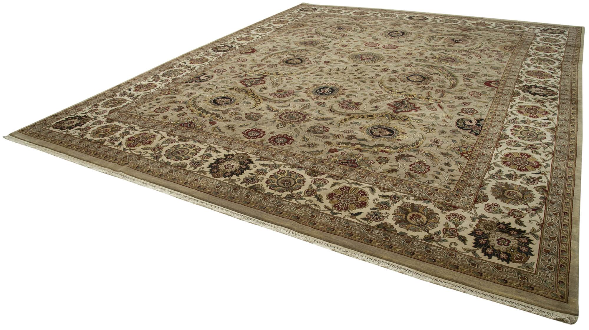 12 x 15 Beige Oushak Rug - 4116