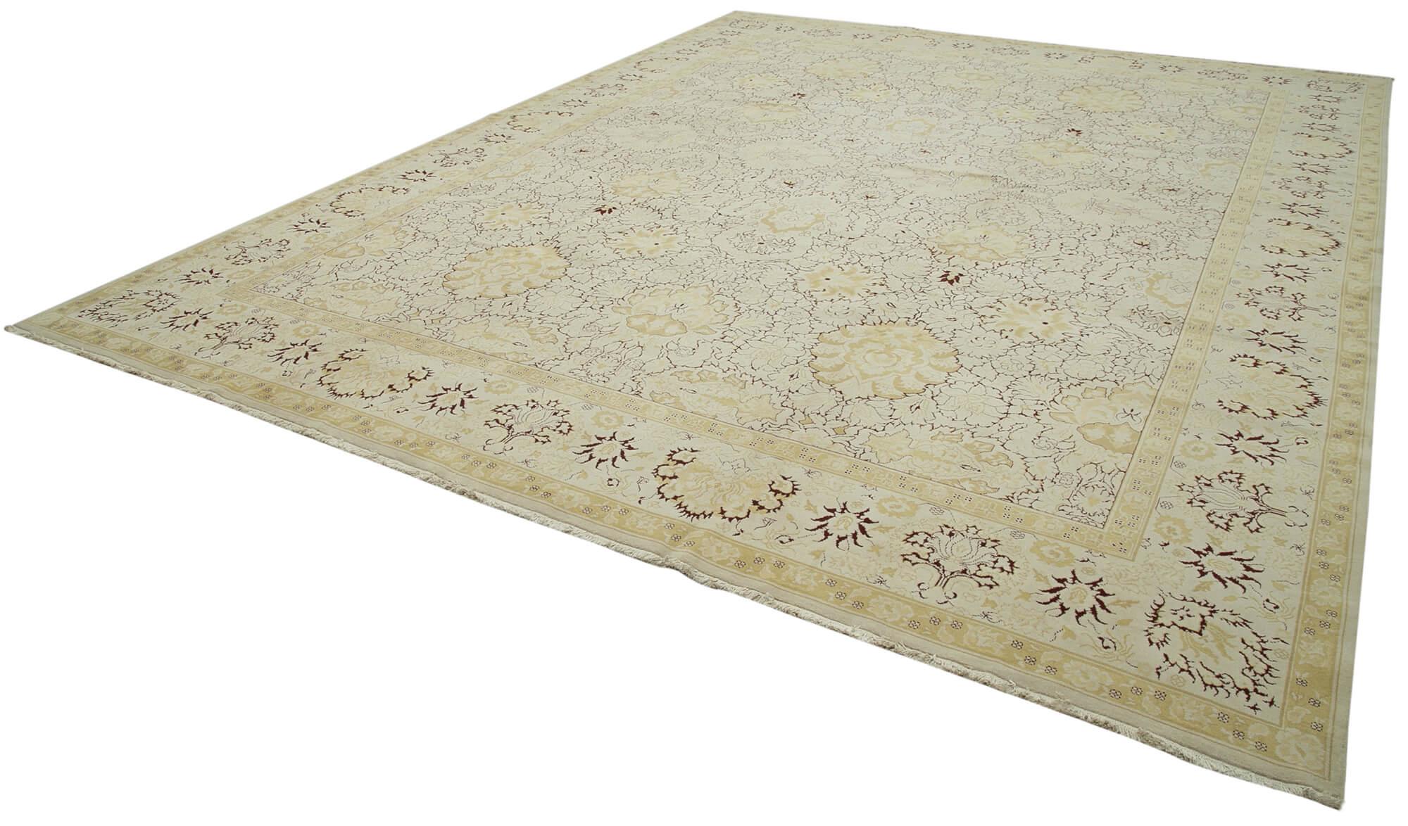 12 x 15 Beige Oushak Rug - 4118