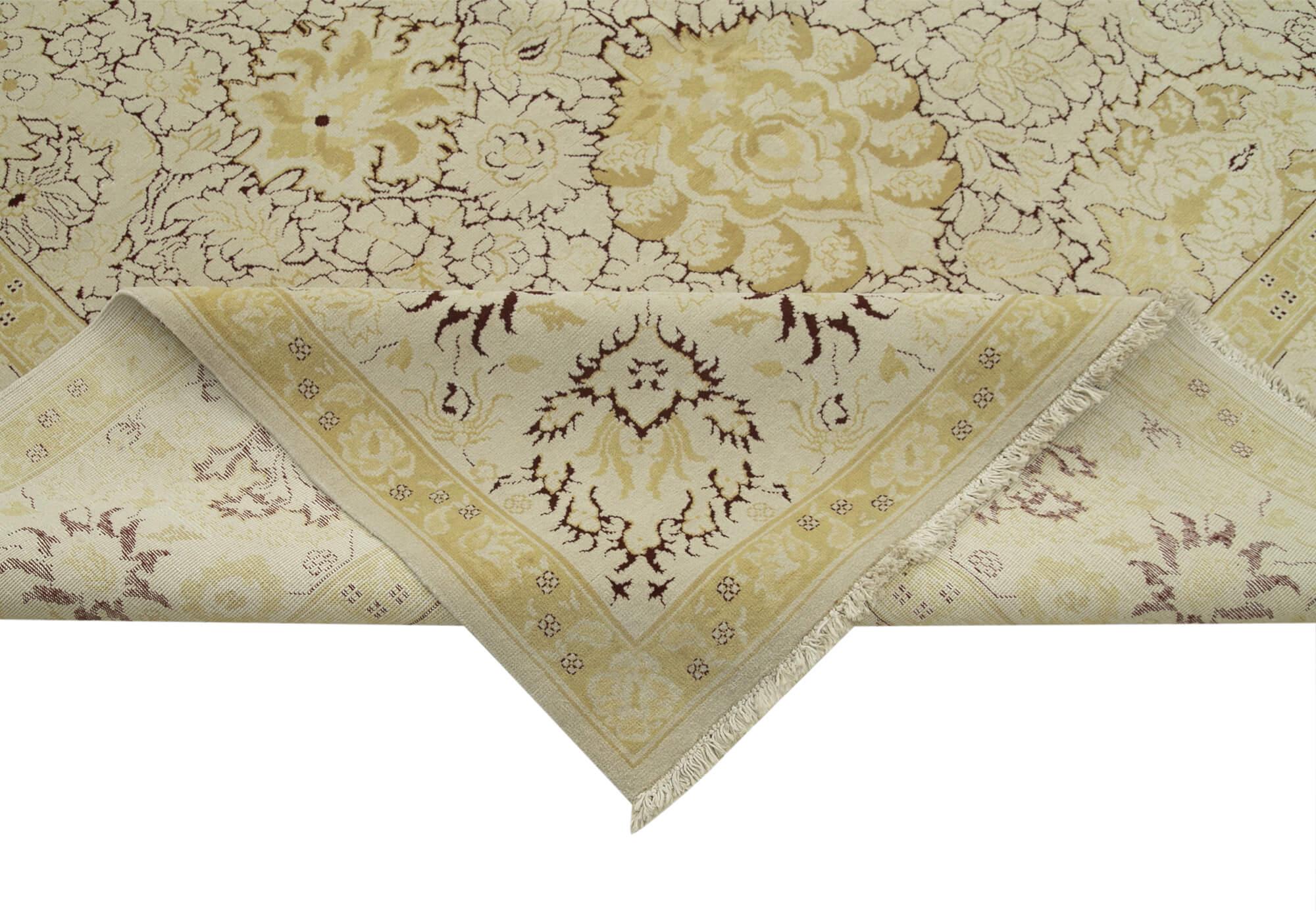 12 x 15 Beige Oushak Rug - 4118