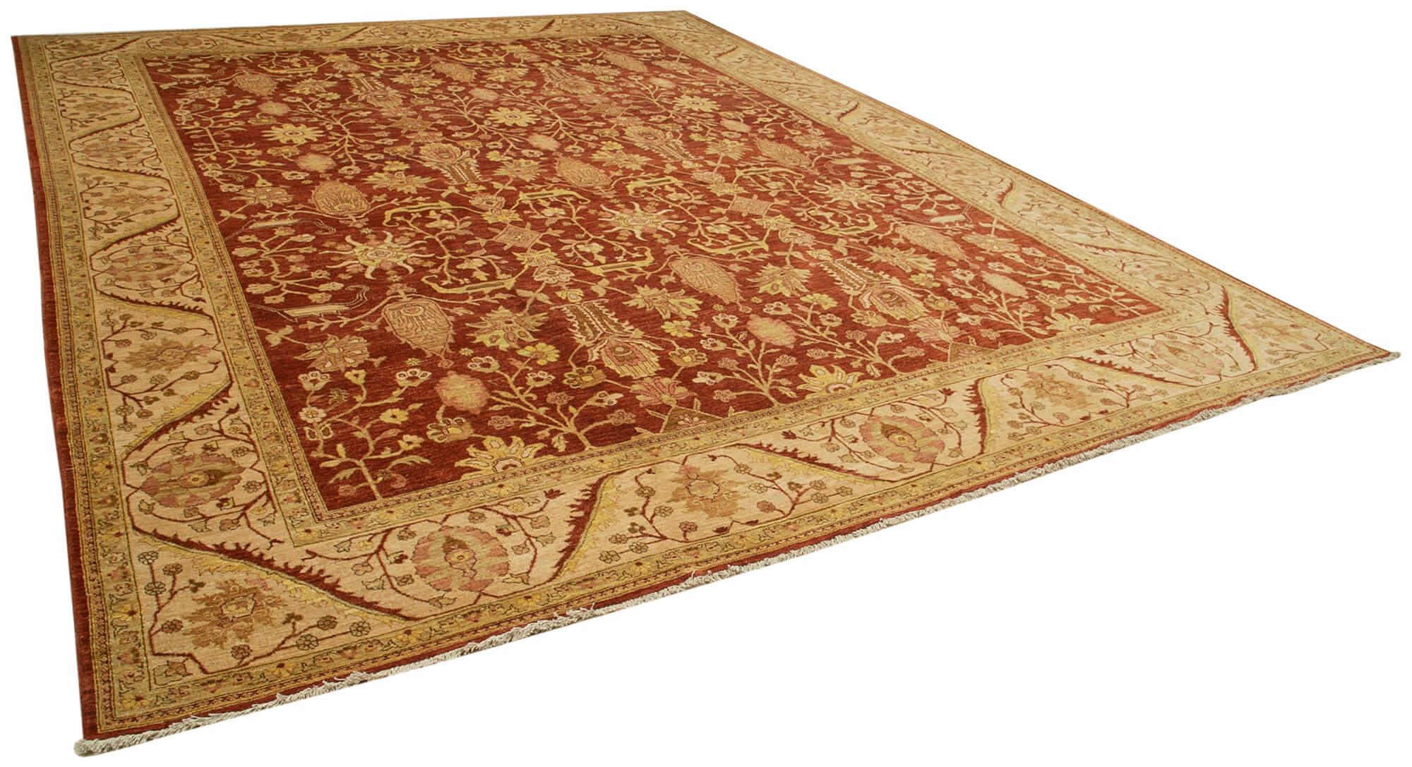 12 x 15 Red Oushak Rug - 4119