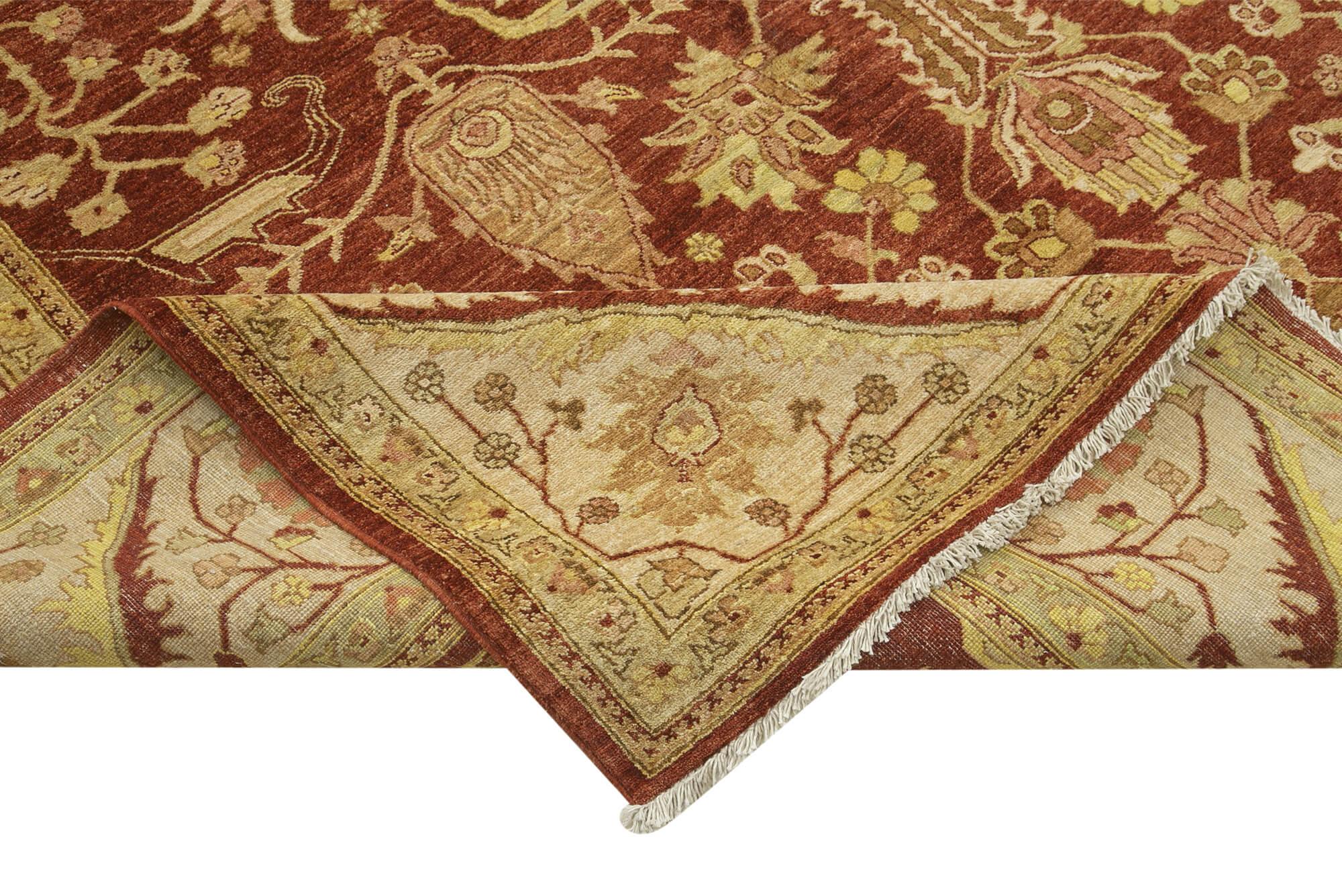 12 x 15 Red Oushak Rug - 4119