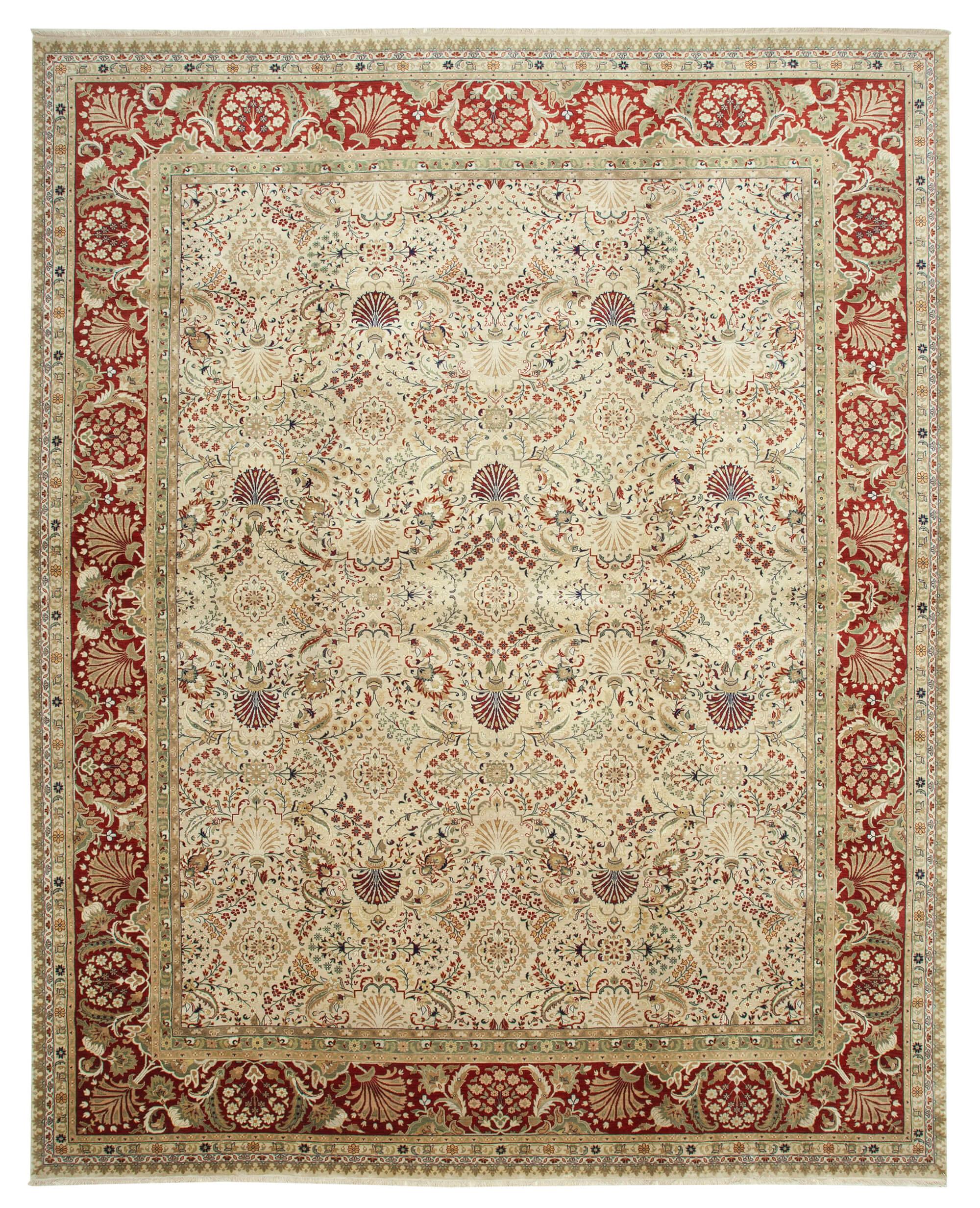 12 x 15 Beige Oushak Rug - 4120