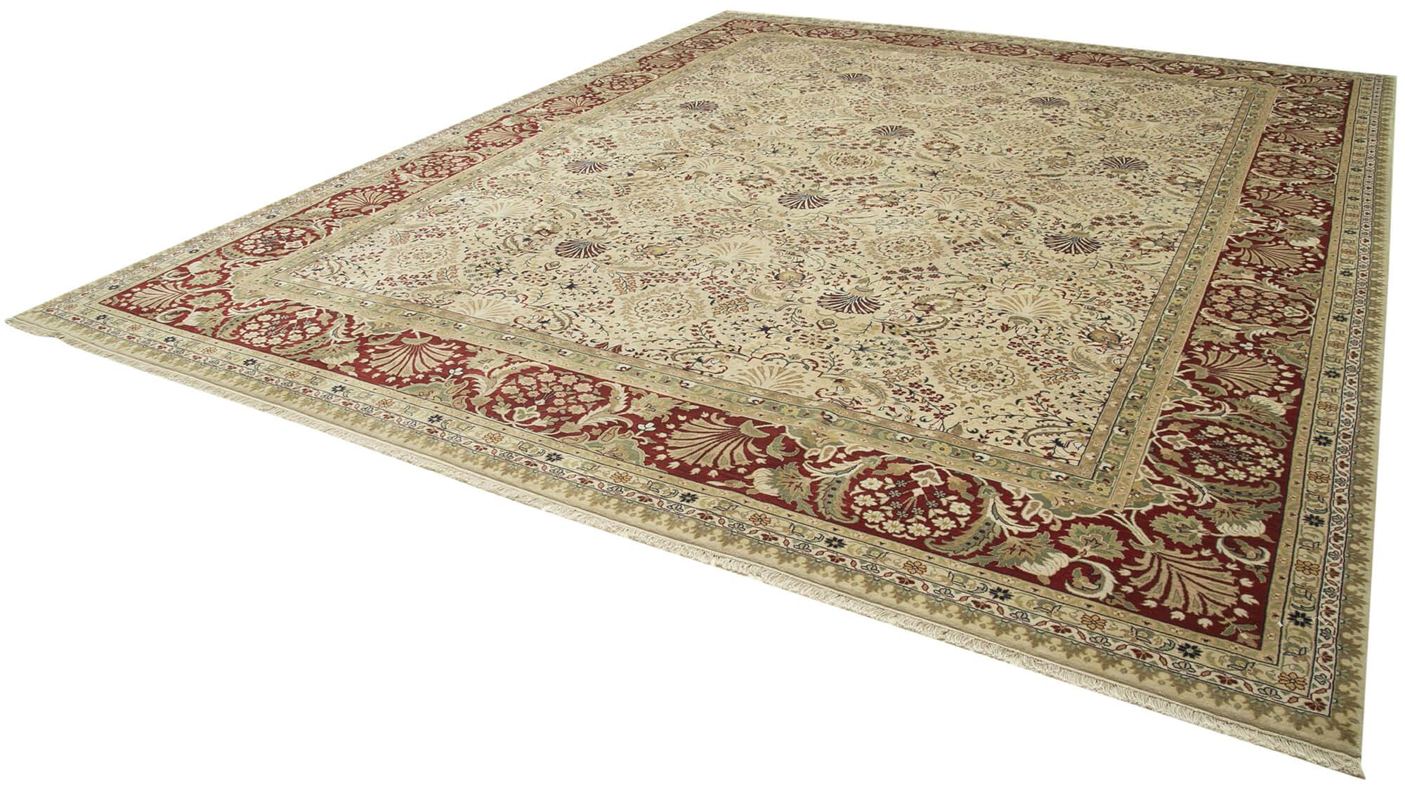 12 x 15 Beige Oushak Rug - 4120