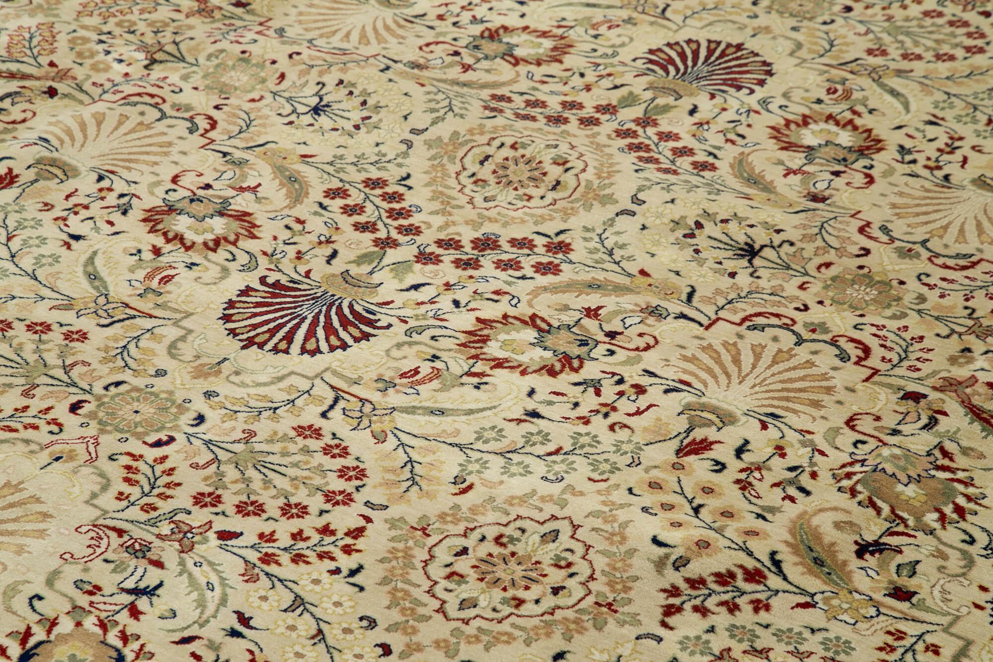 12 x 15 Beige Oushak Rug - 4120