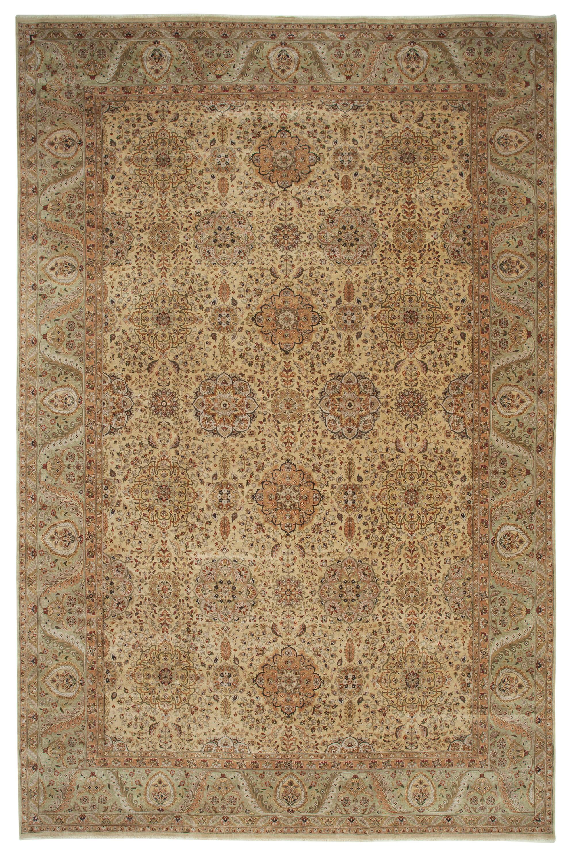 12 x 19 Brown Oushak Rug - 4124