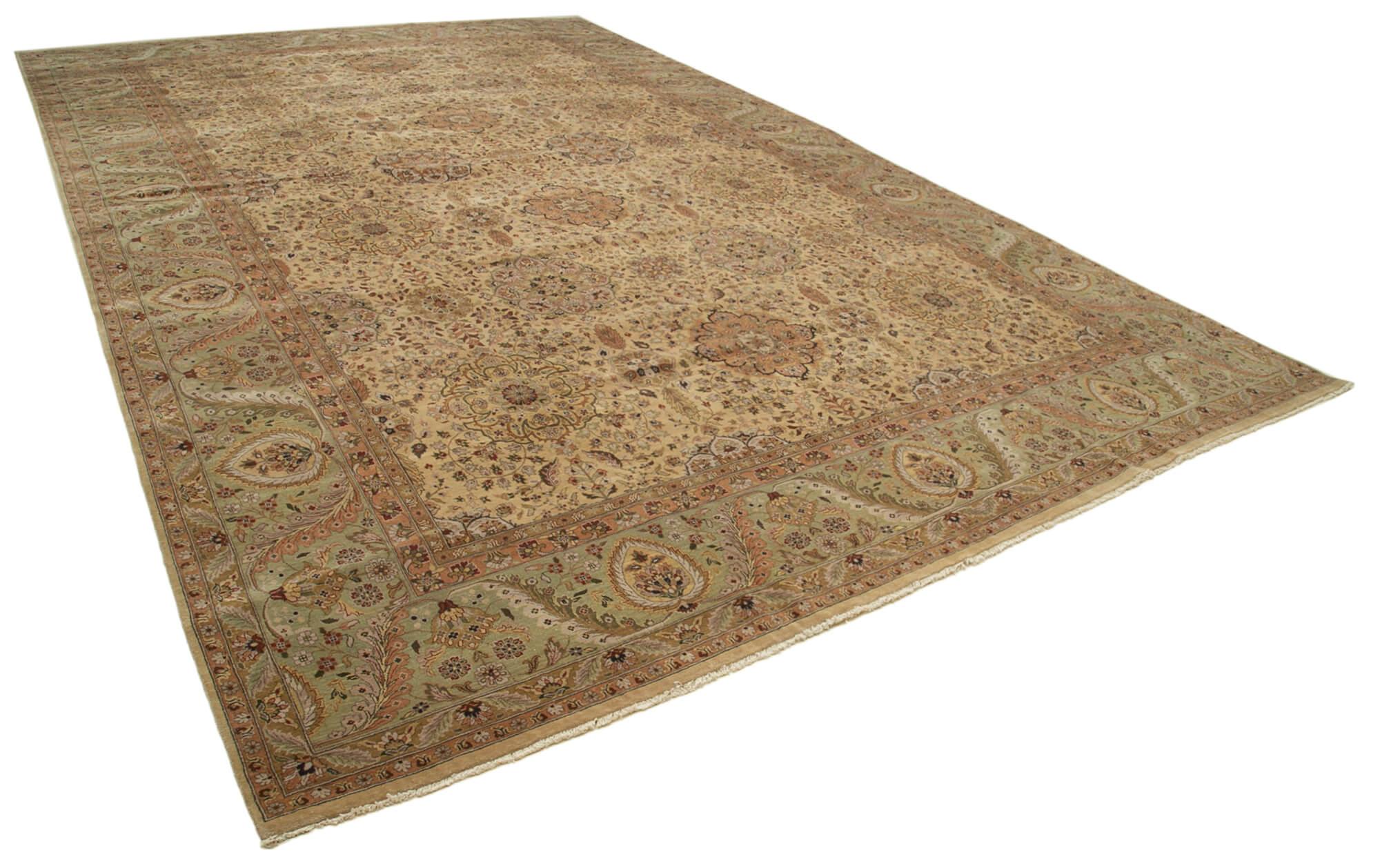 12 x 19 Brown Oushak Rug - 4124