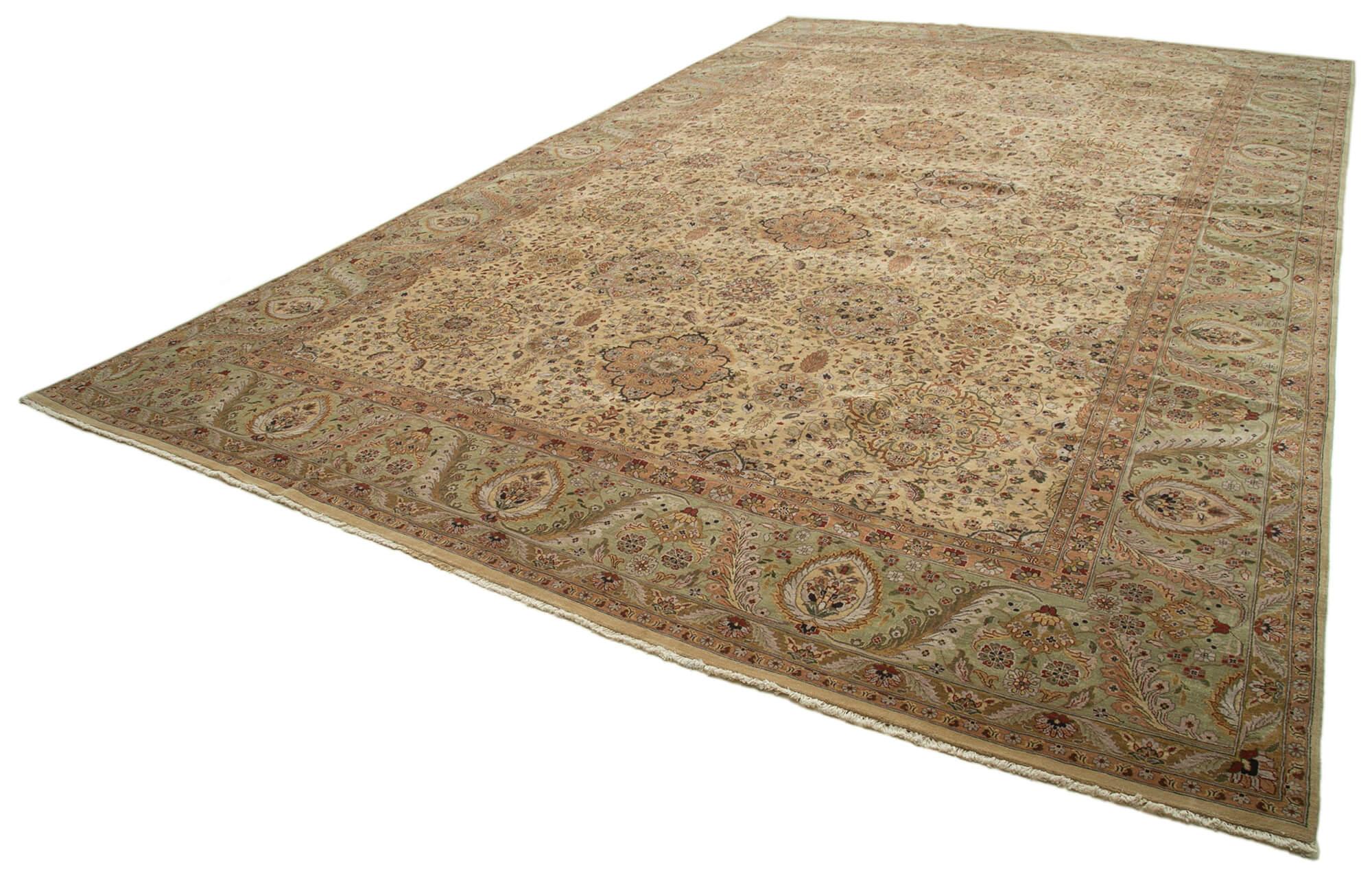 12 x 19 Brown Oushak Rug - 4124